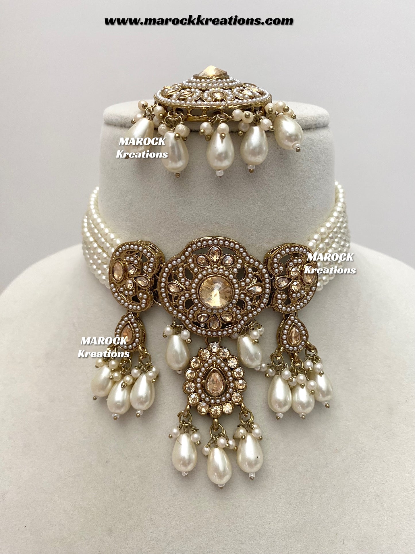 Meghna Polki choker set