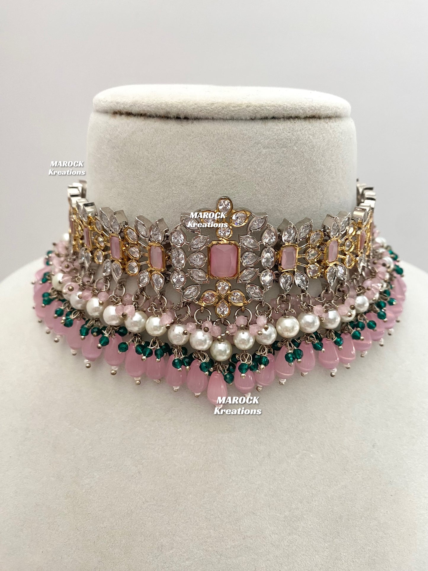 Mary Premium Quality Tyani inspired Kundan Choker set
