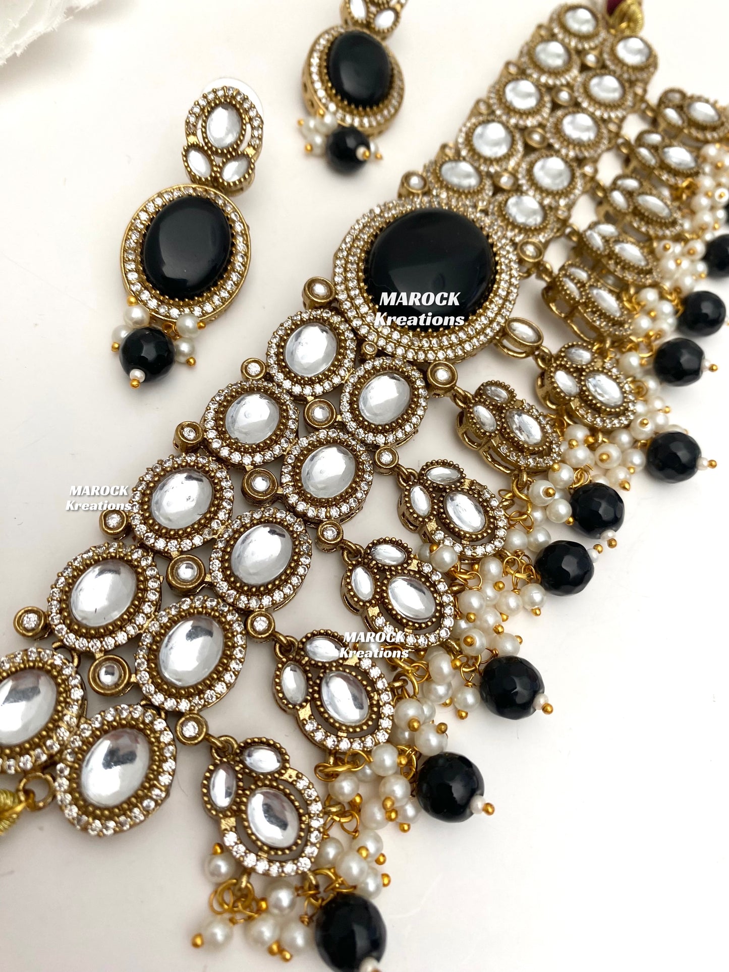 Danica Sabyasachi inspired Premium Quality Moissanite Kundan Statement Choker set
