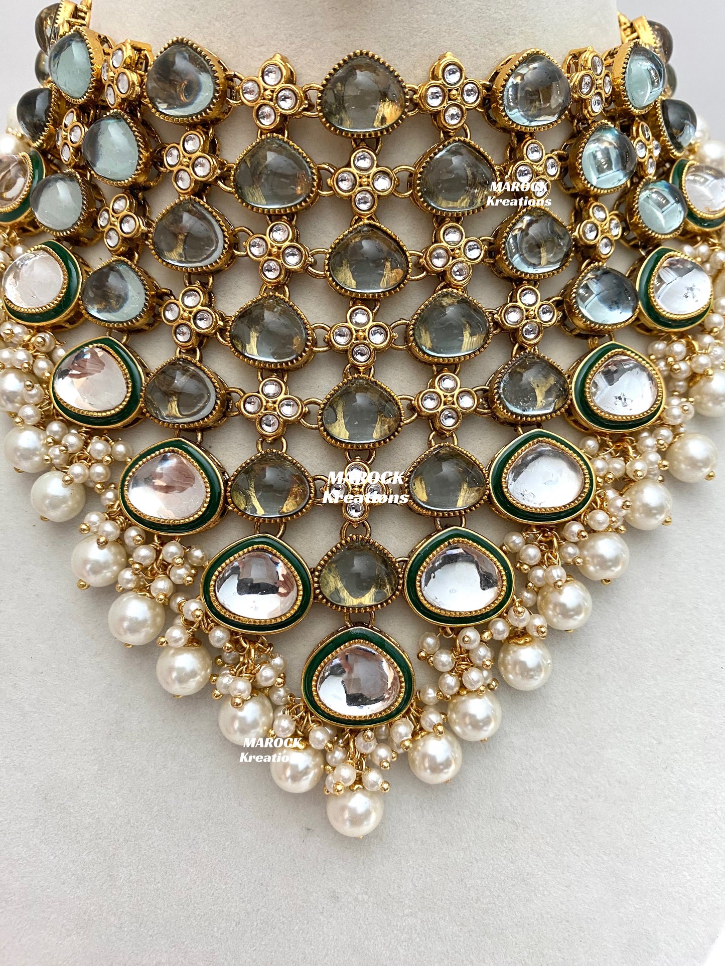 Connie Premium Quality Statement Kundan Necklace/Bridal set