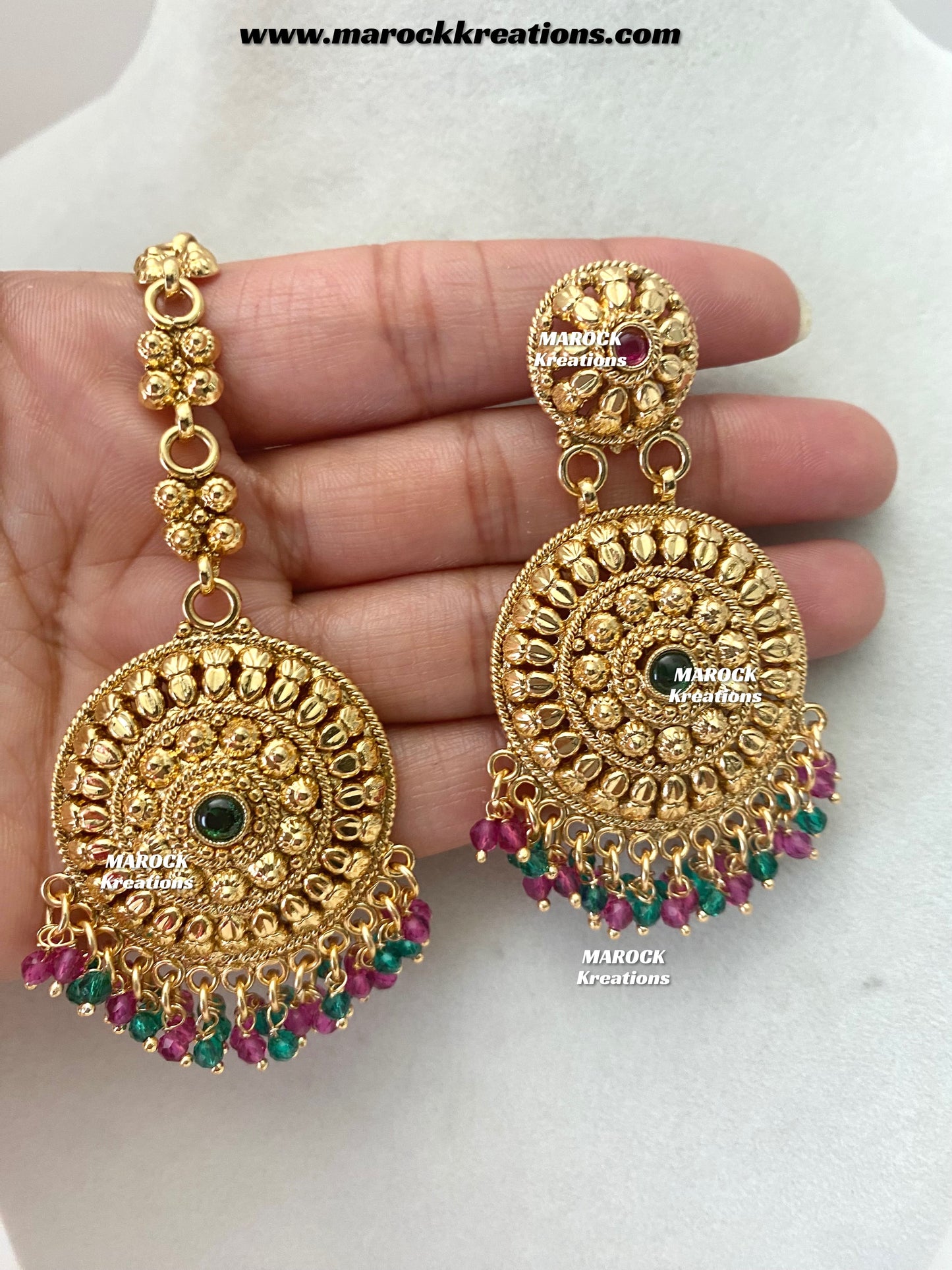 Roxana Premium Quality Gold Plated necklace set