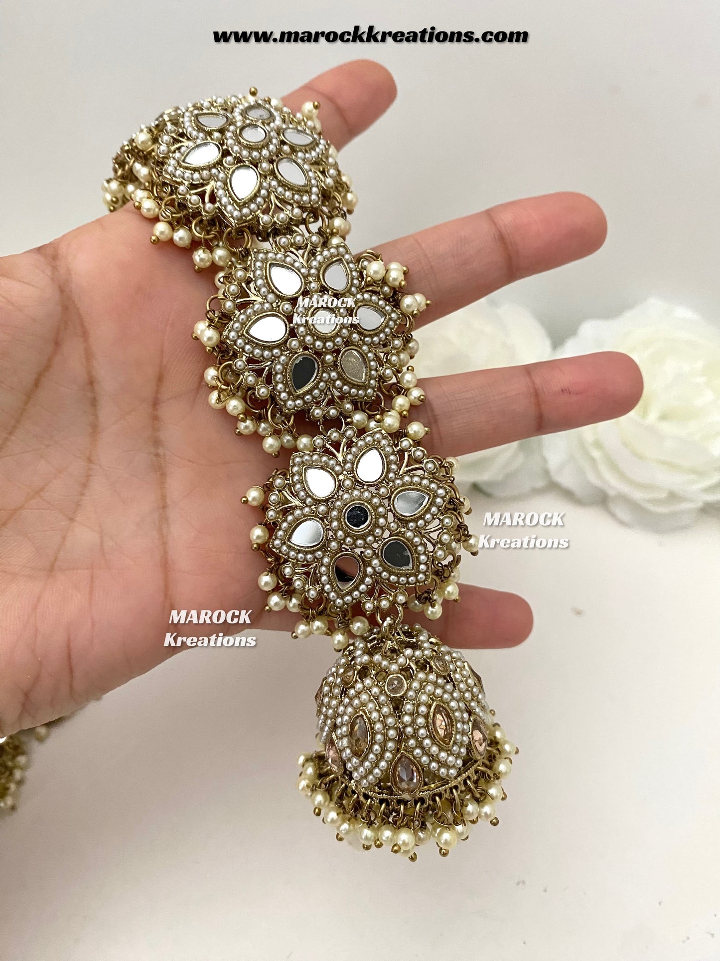 Antique Gold Mirror Braid Jewelry/Choti