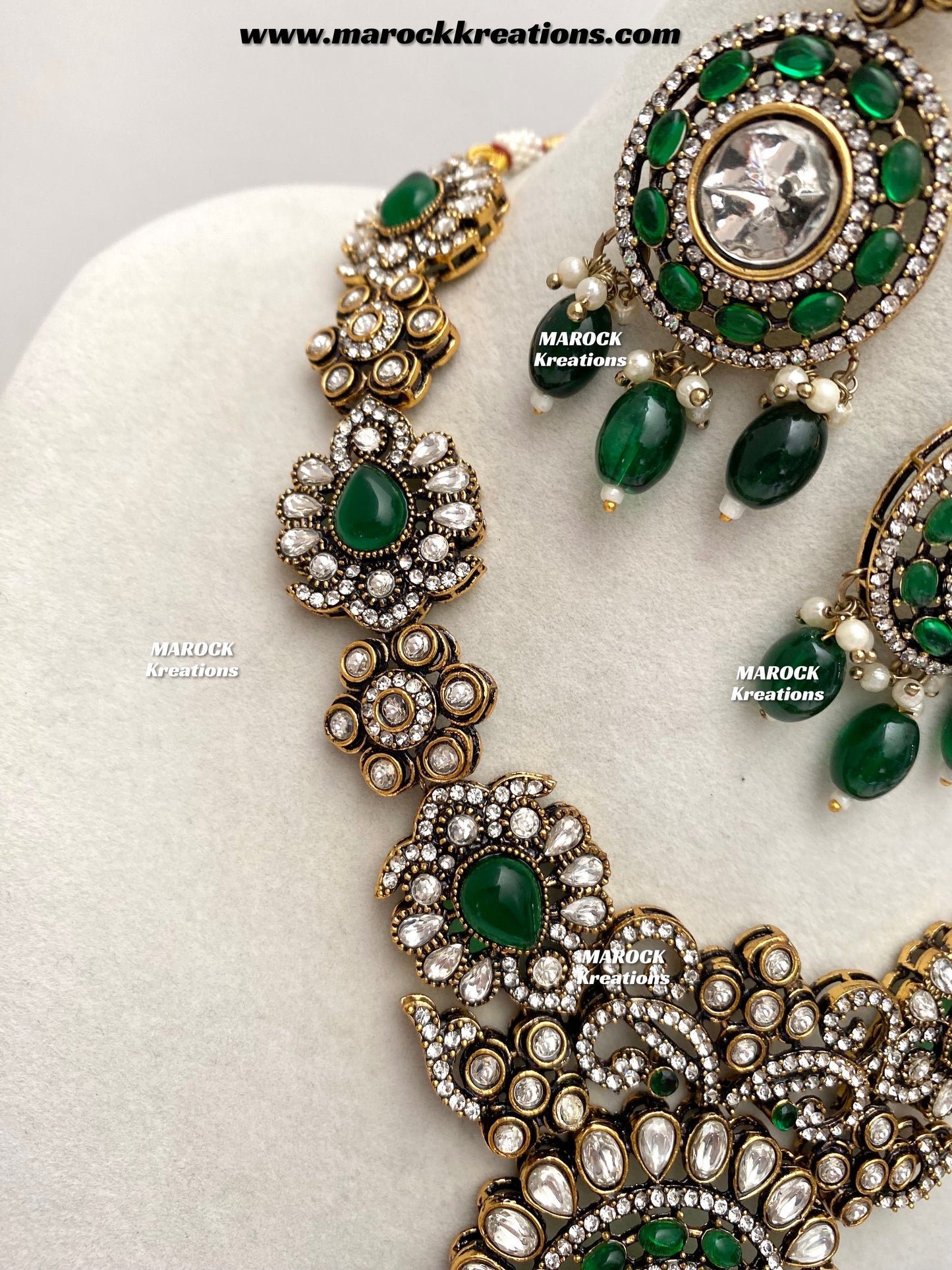 Luna Sabyasachi inspired Victorian Kundan Statement necklace set