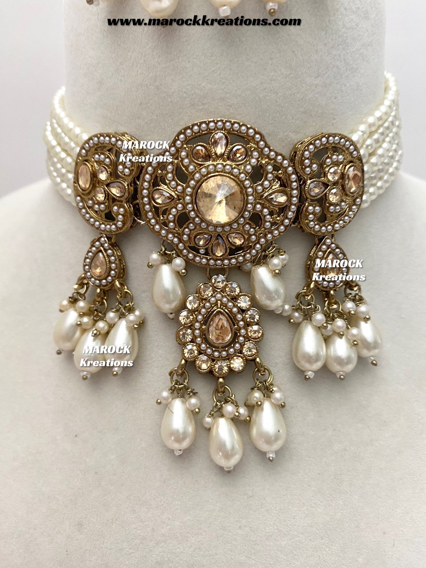 Meghna Polki choker set