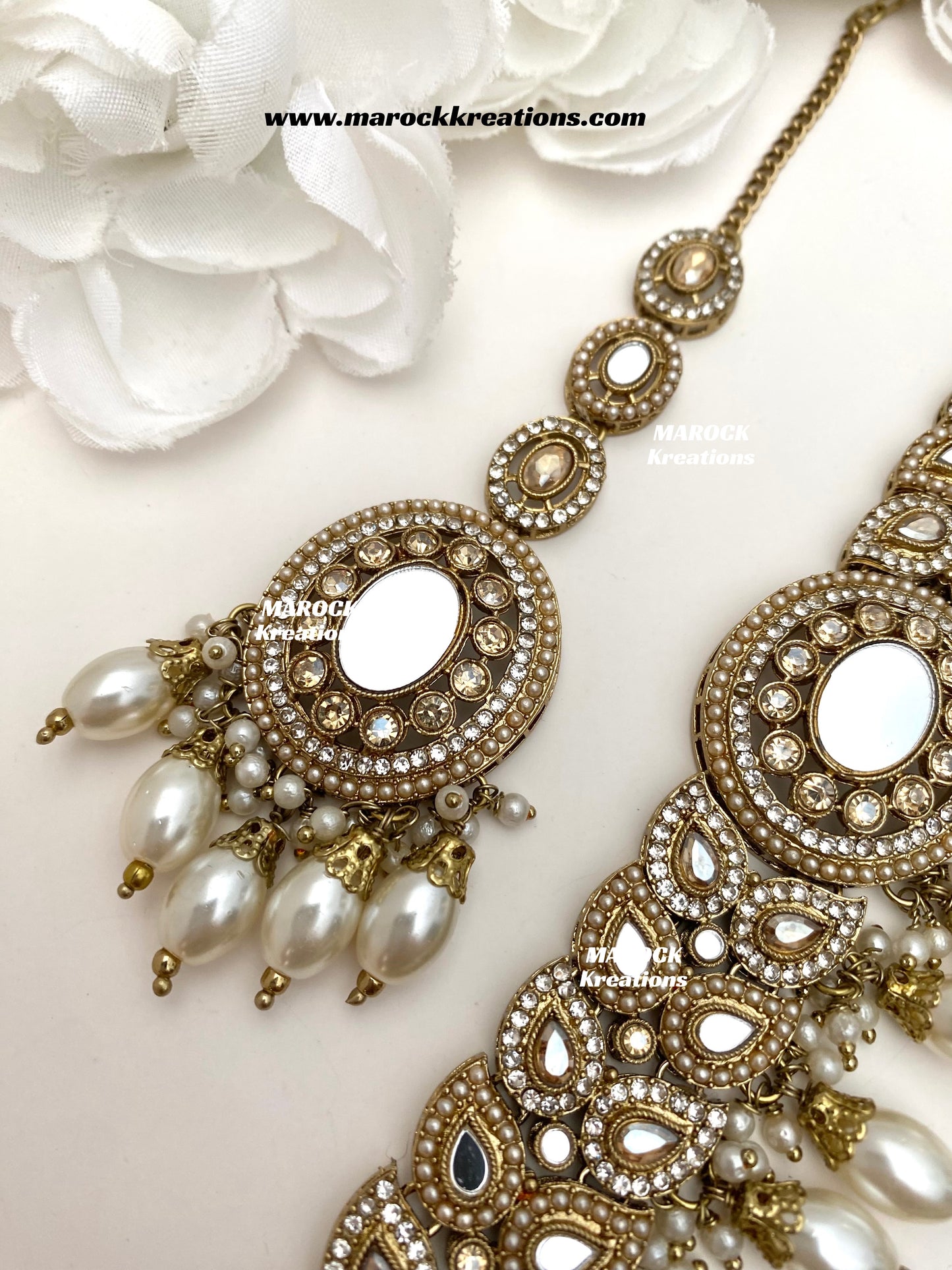 Resmin Premium Quality Mirror Choker set