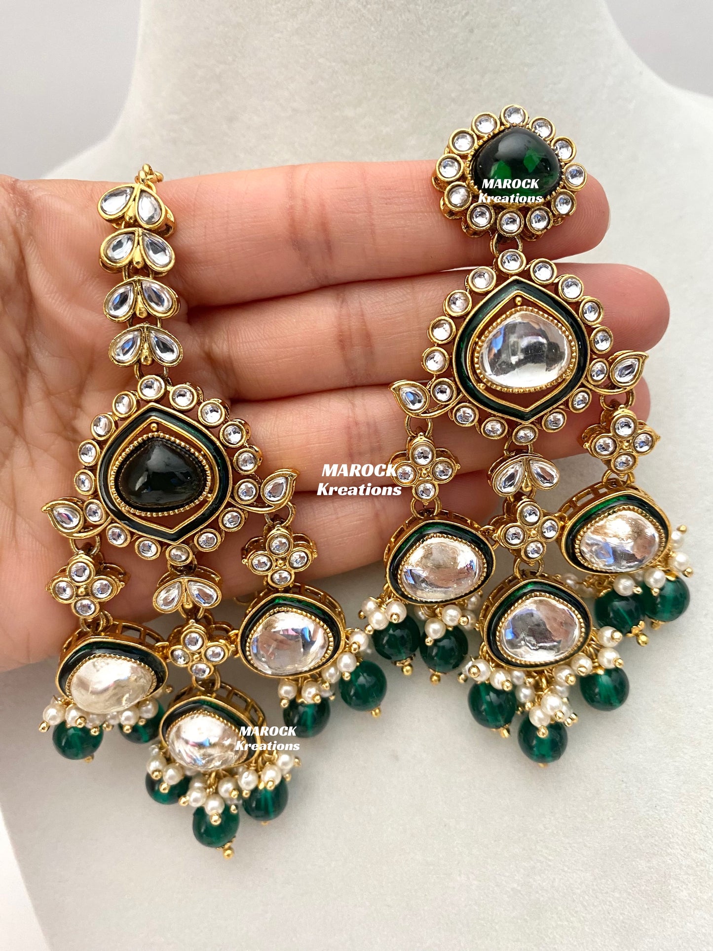 Connie Premium Quality Statement Kundan Necklace/Bridal set