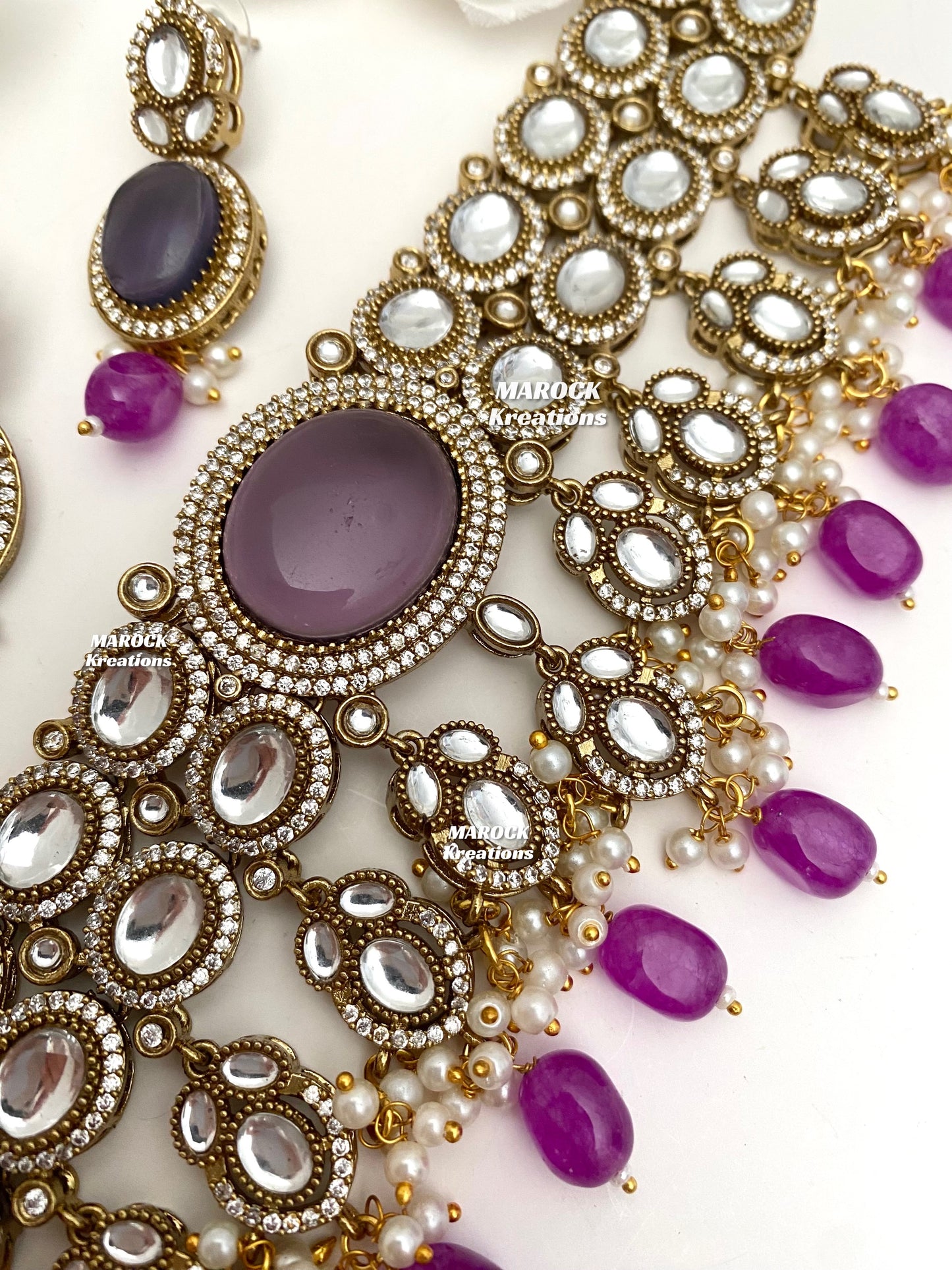 Danica Sabyasachi inspired Premium Quality Moissanite Kundan Statement Choker set