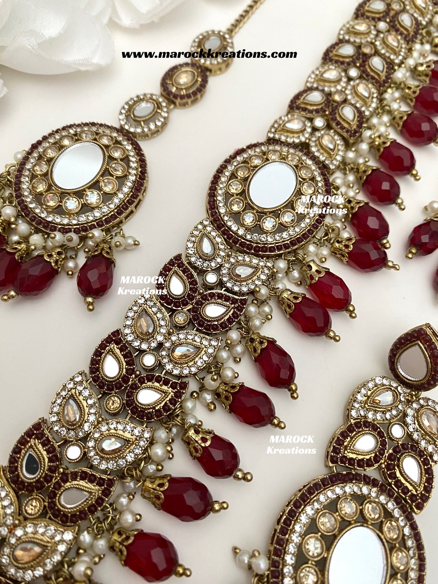 Resmin Premium Quality Mirror Choker set