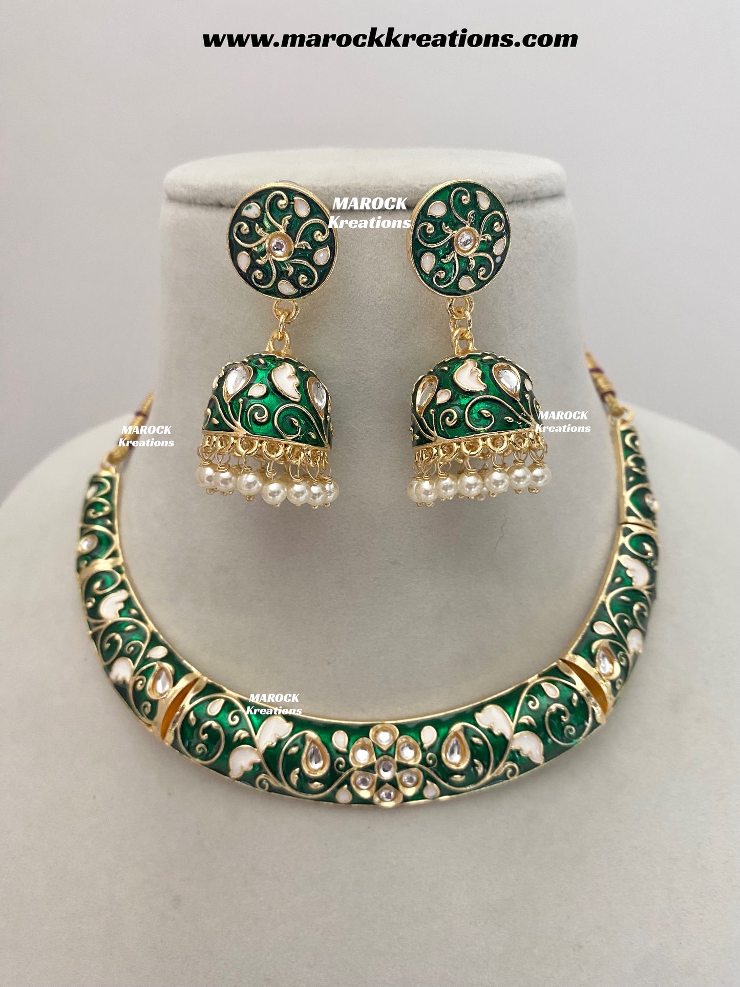 Moli Kundan Meenakari Necklace set