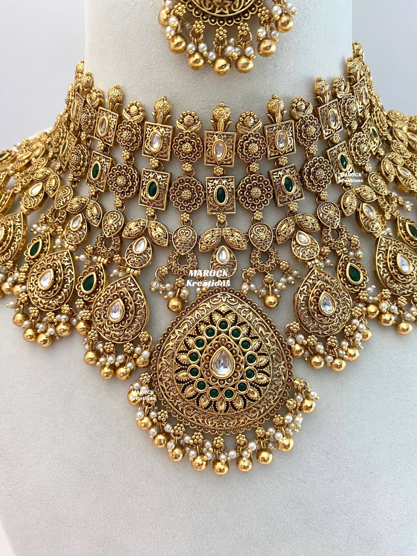 Mahreen Premium Quality Gold Plated Bridal set