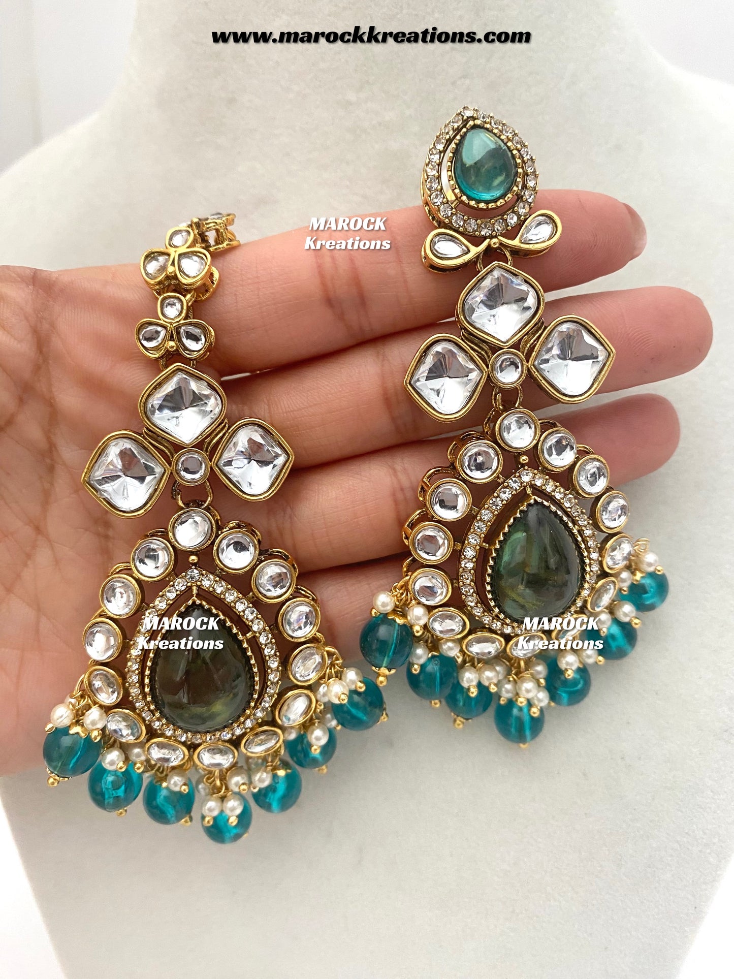 Ruhi Premium Quality Statement Kundan Necklace/Bridal set