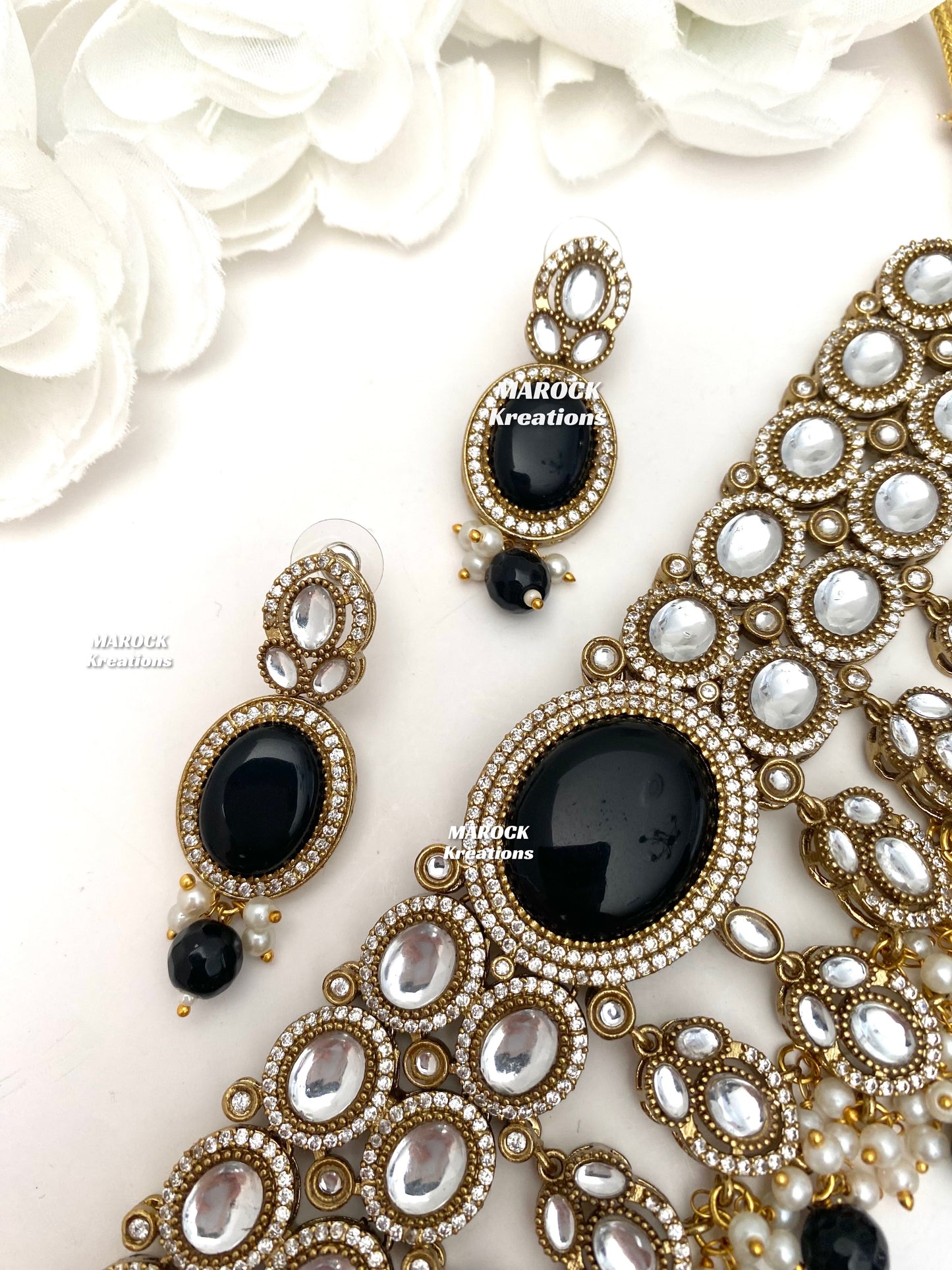 Danica Sabyasachi inspired Premium Quality Moissanite Kundan Statement Choker set