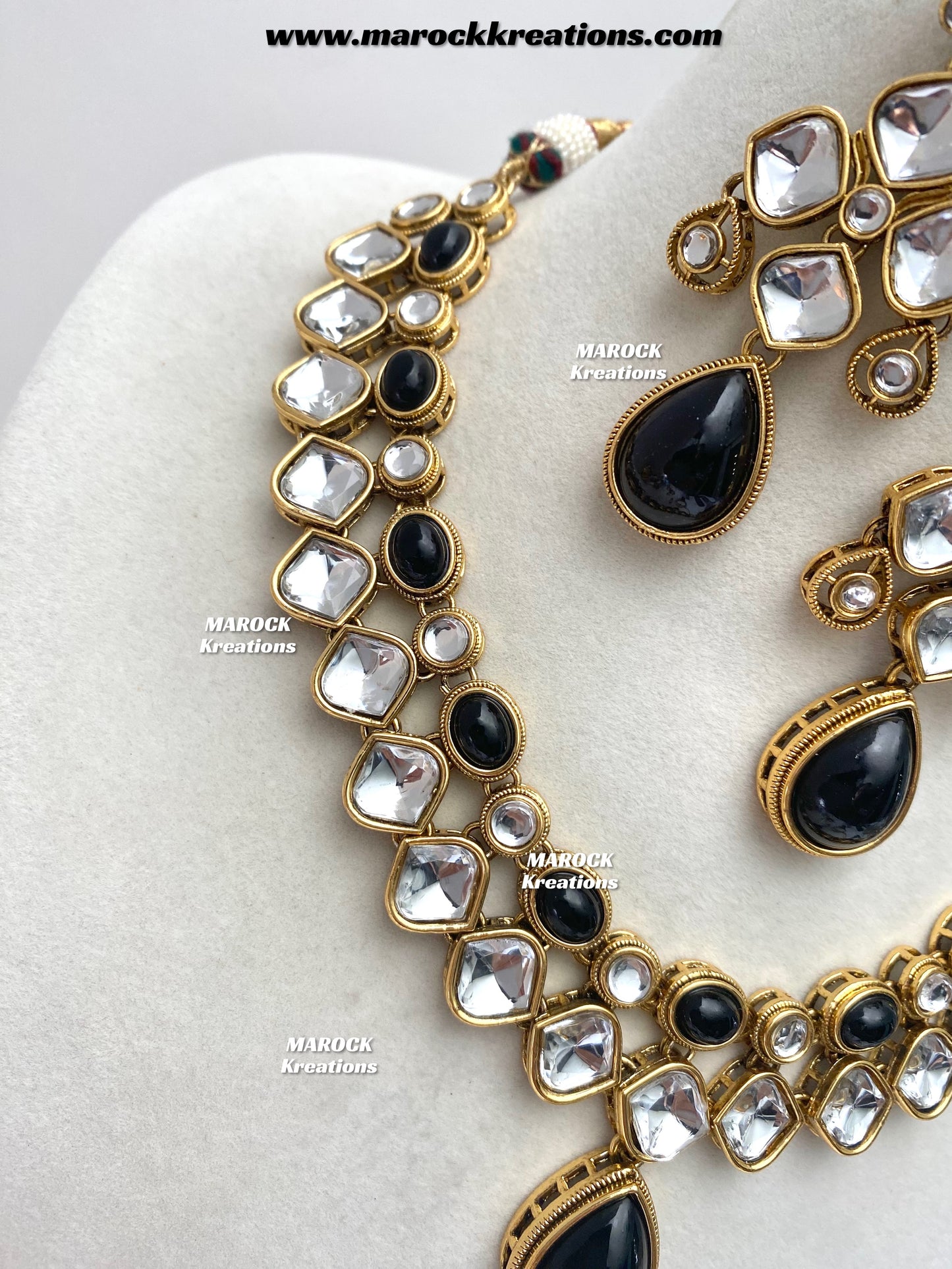 Romana Premium Quality Kundan Statement Necklace set