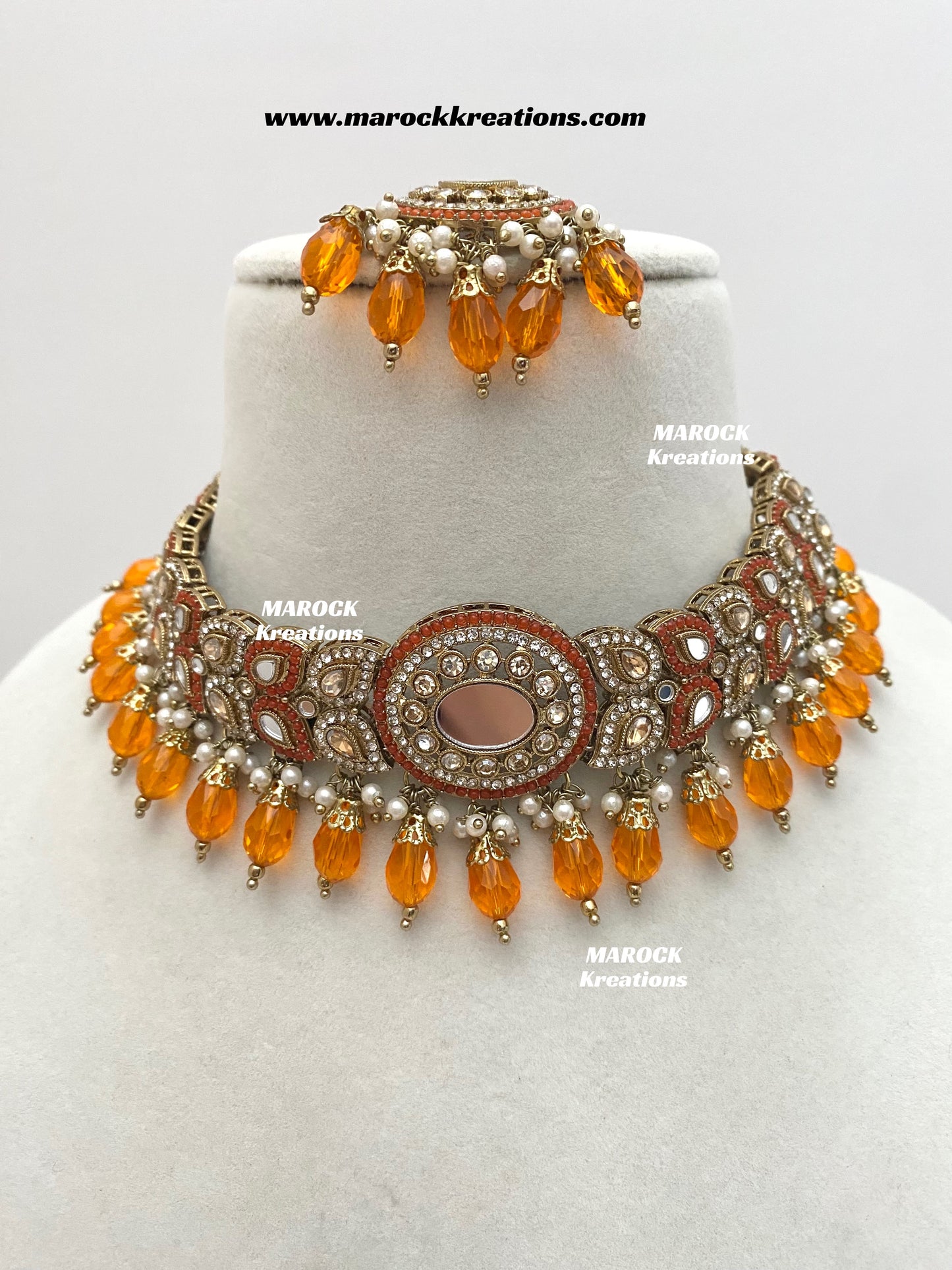 Resmin Premium Quality Mirror Choker set
