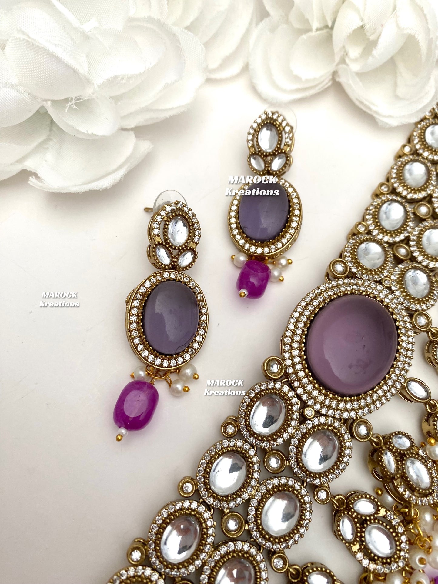 Danica Sabyasachi inspired Premium Quality Moissanite Kundan Statement Choker set