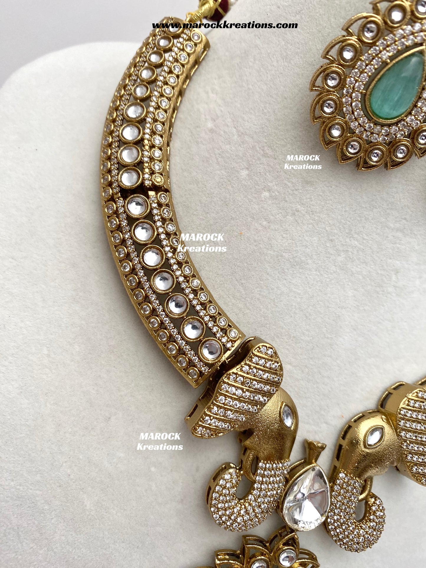Eshita Sabyasachi inspired Premium Quality Moissanite Kundan Statement Necklace set