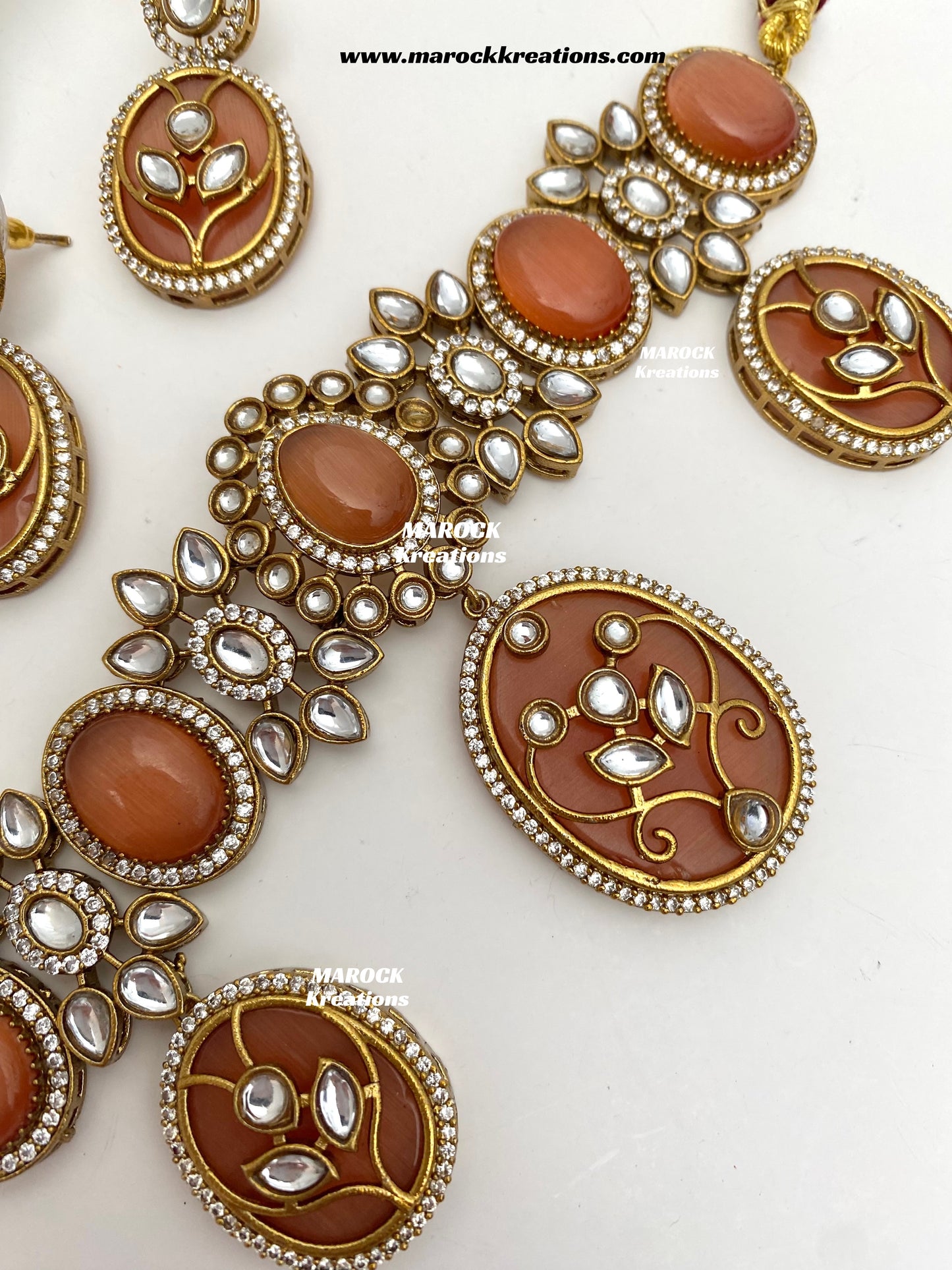 Lija Sabyasachi inspired Premium Quality Moissanite Kundan Statement choker set
