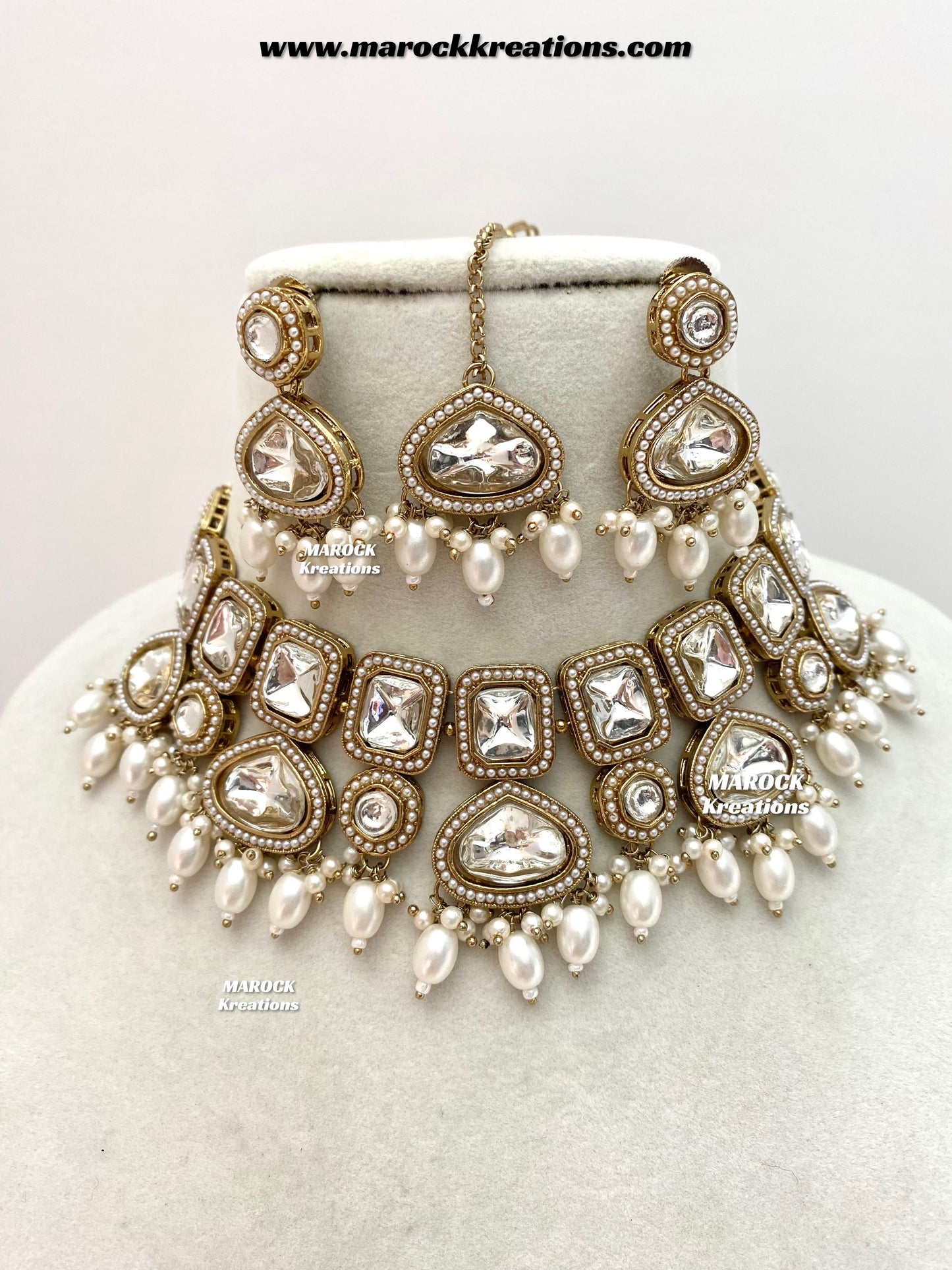 Lima Premium Quality uncut Kundan Choker/Necklace set