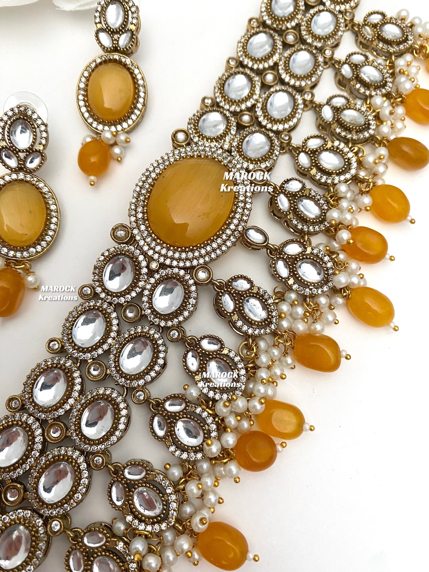 Danica Sabyasachi inspired Premium Quality Moissanite Kundan Statement Choker set