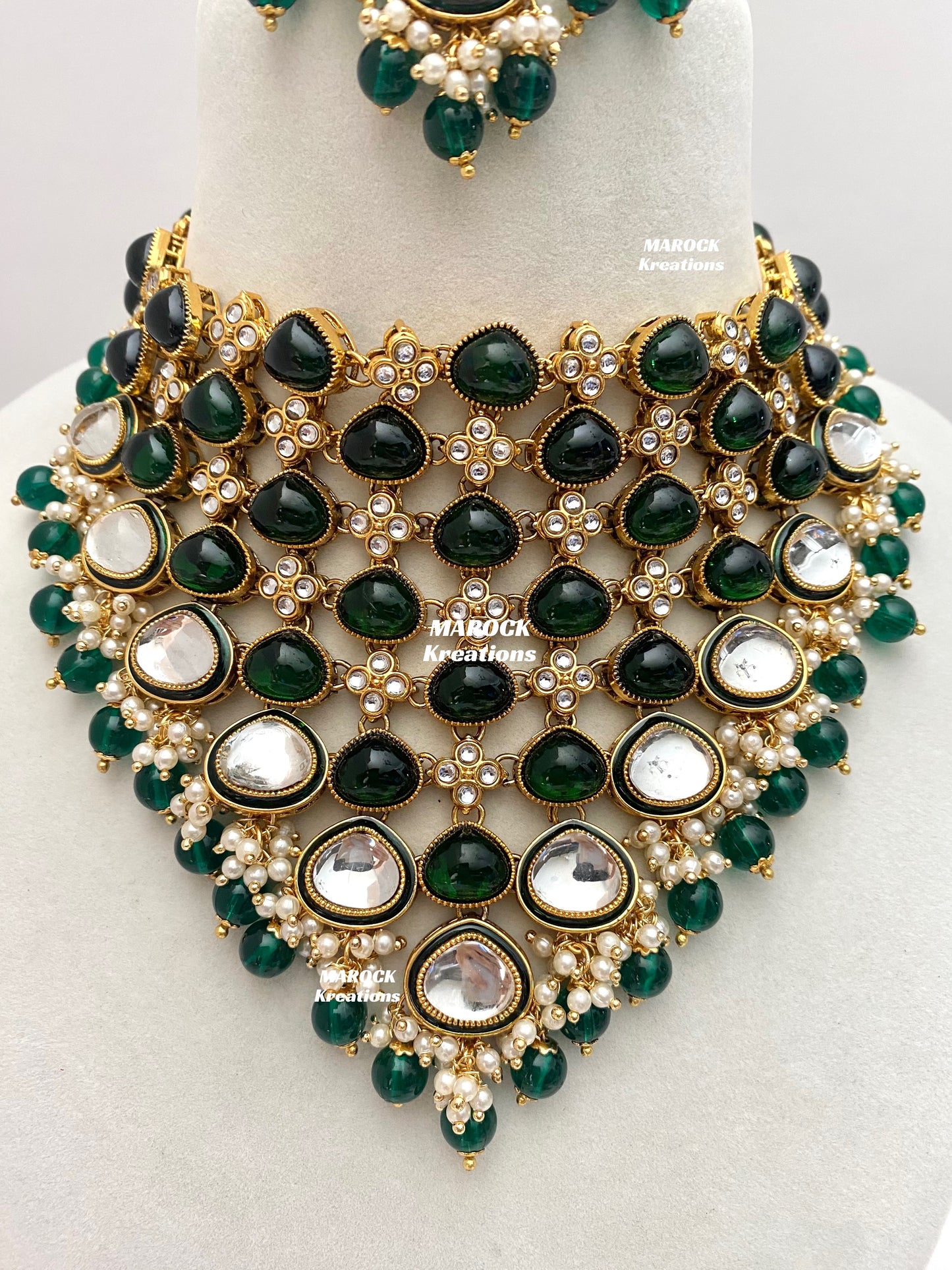 Connie Premium Quality Statement Kundan Necklace/Bridal set