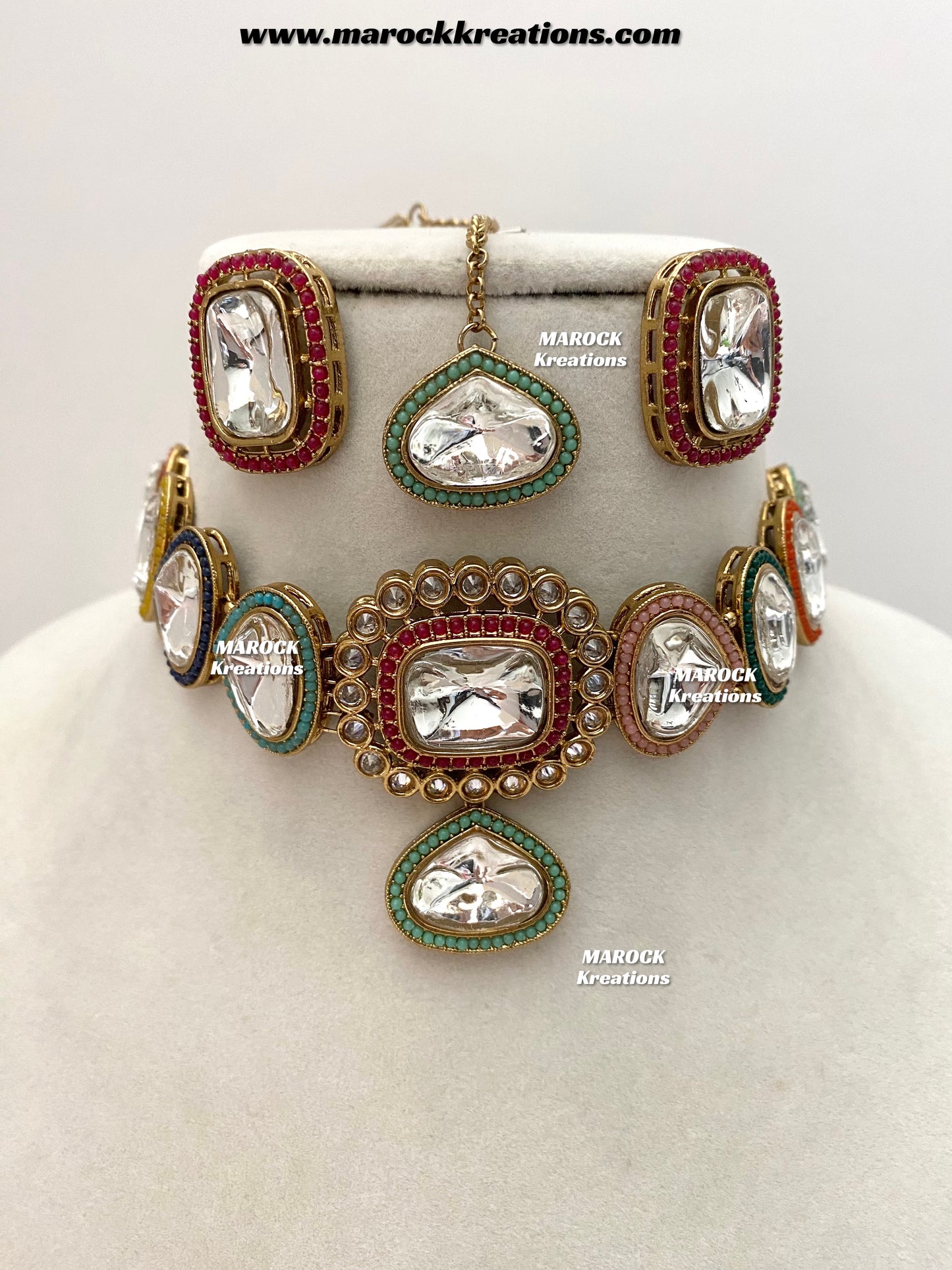 Ira Premium Quality Kundan statement choker set