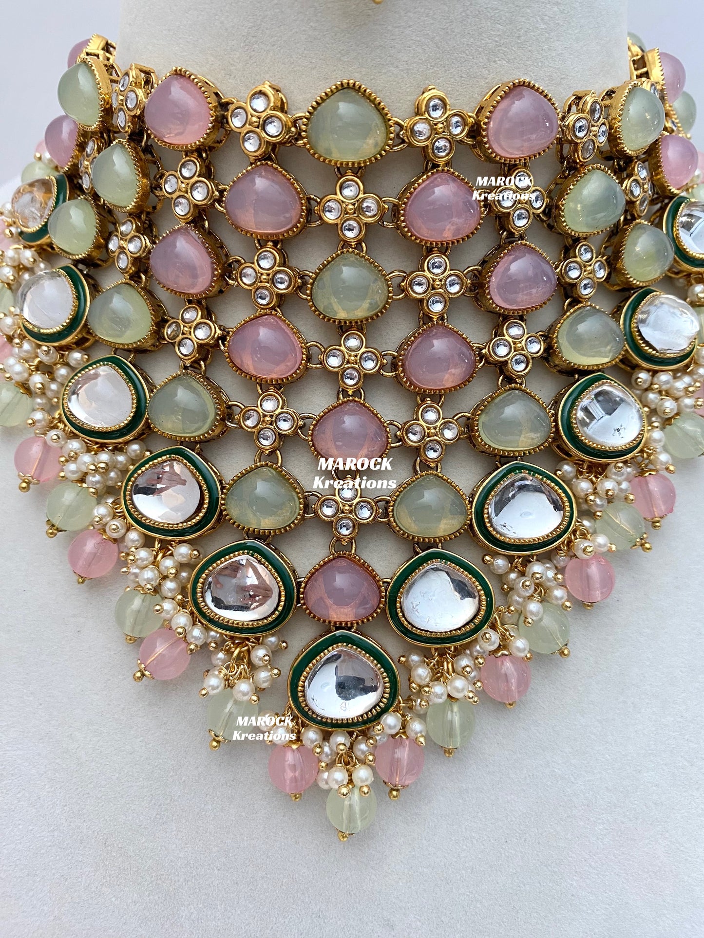 Connie Premium Quality Statement Kundan Necklace/Bridal set