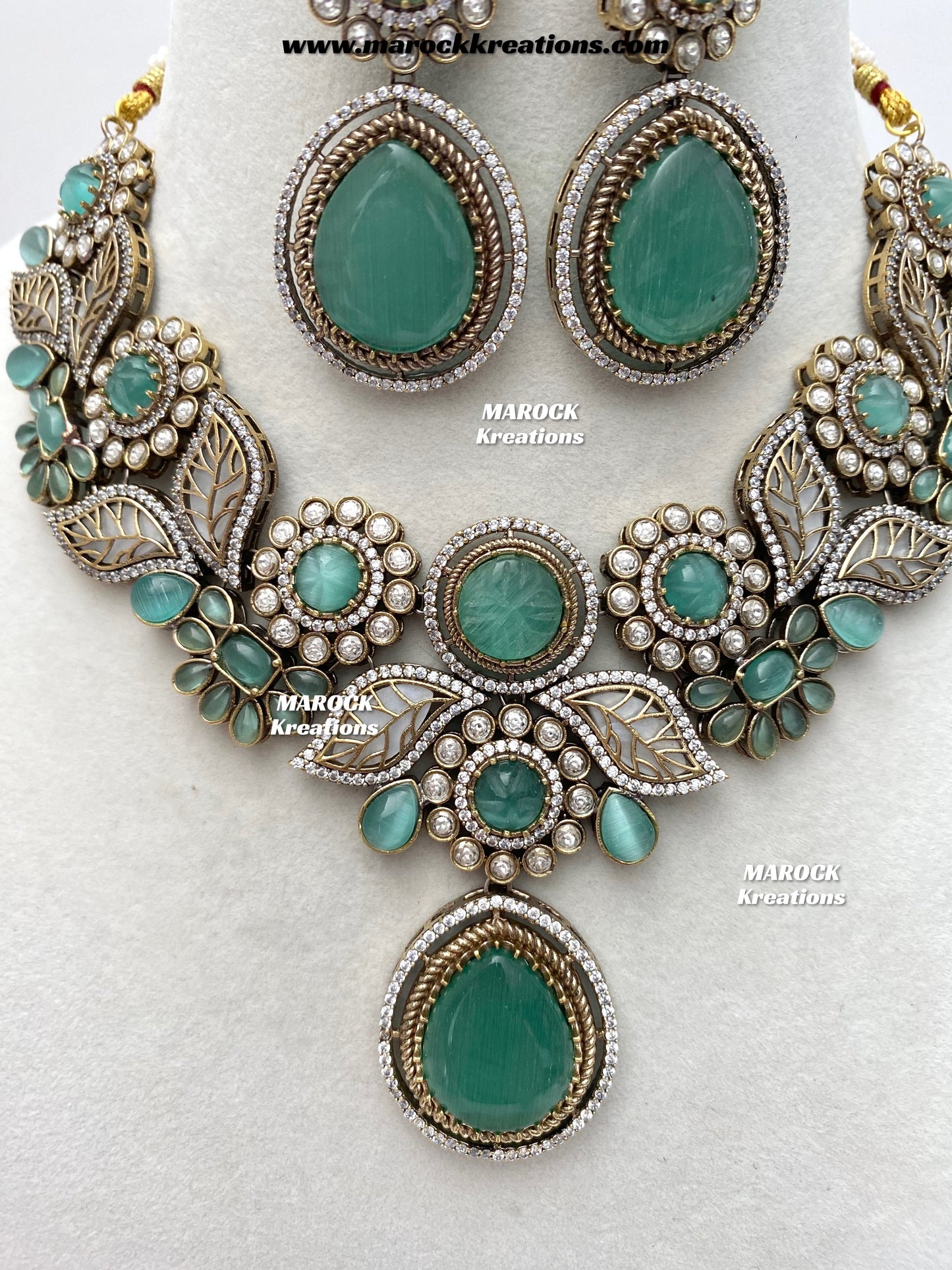 Angela Sabyasachi inspired Premium Quality Moissanite Kundan Necklace set