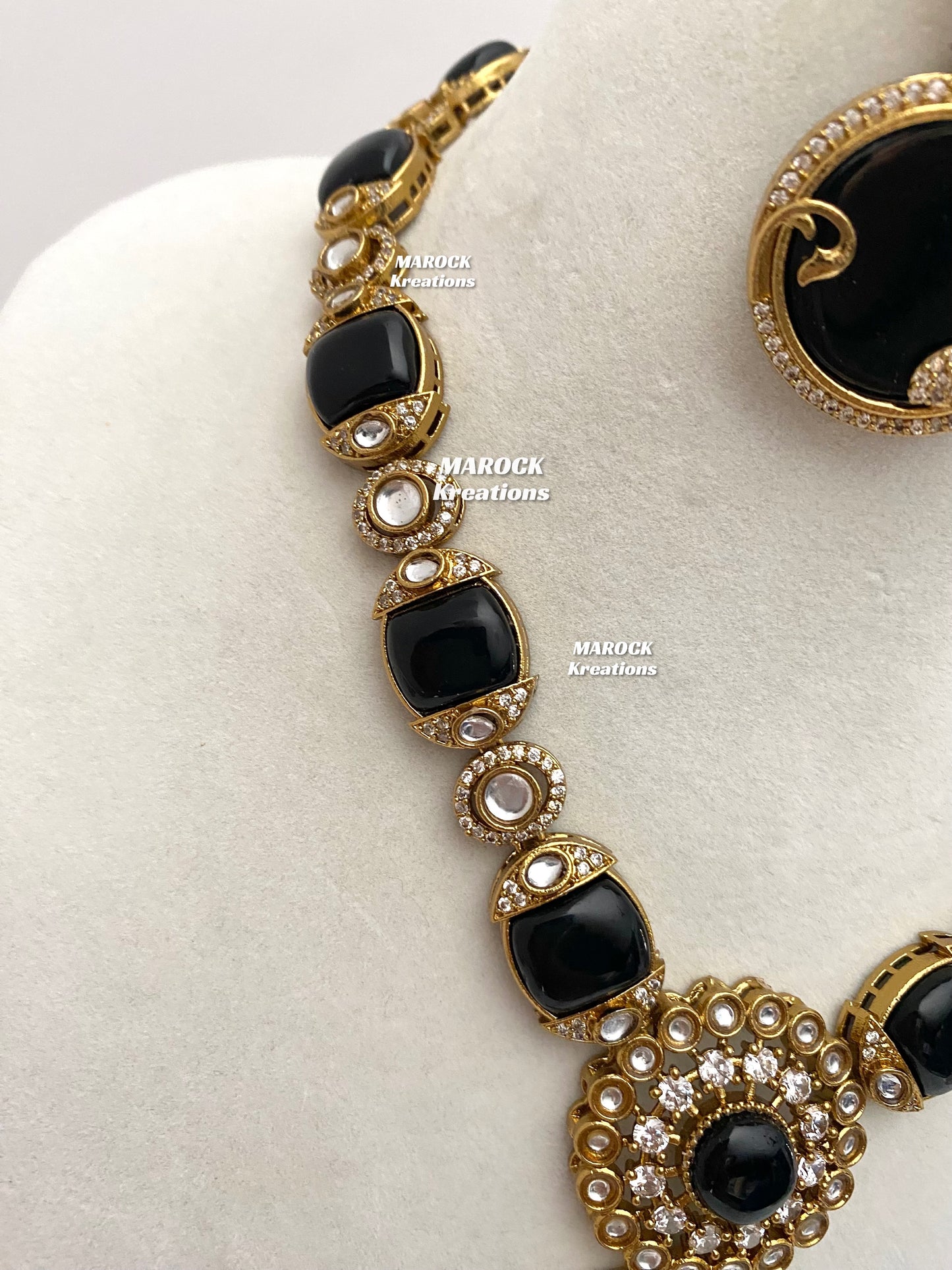 Haniya Sabyasachi inspired Premium Quality Moissanite Kundan Statement Necklace set