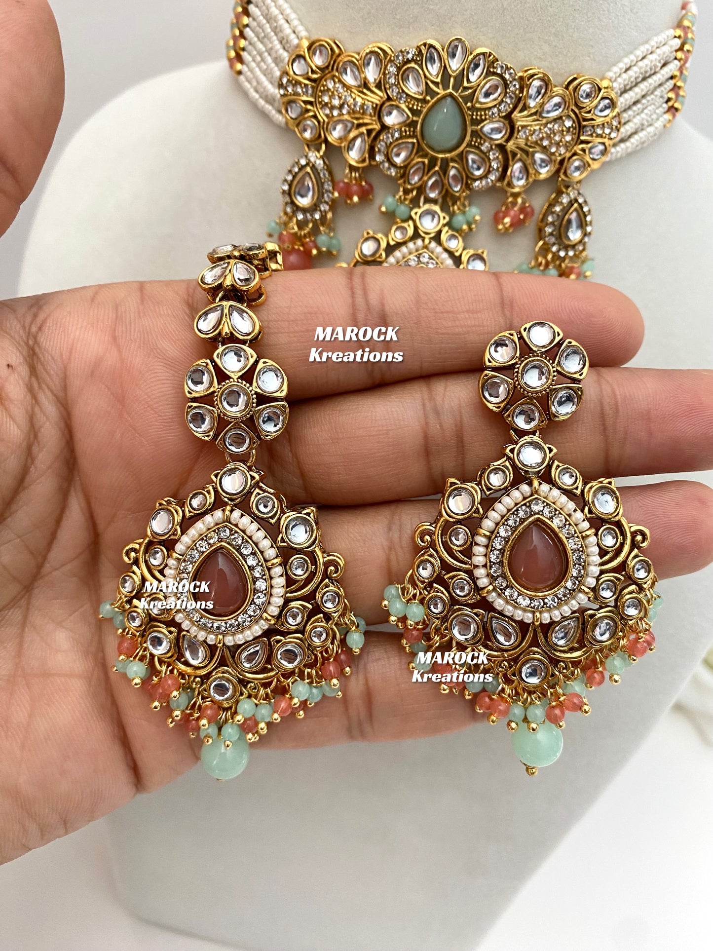 Mahima Premium Quality Kundan Choker set