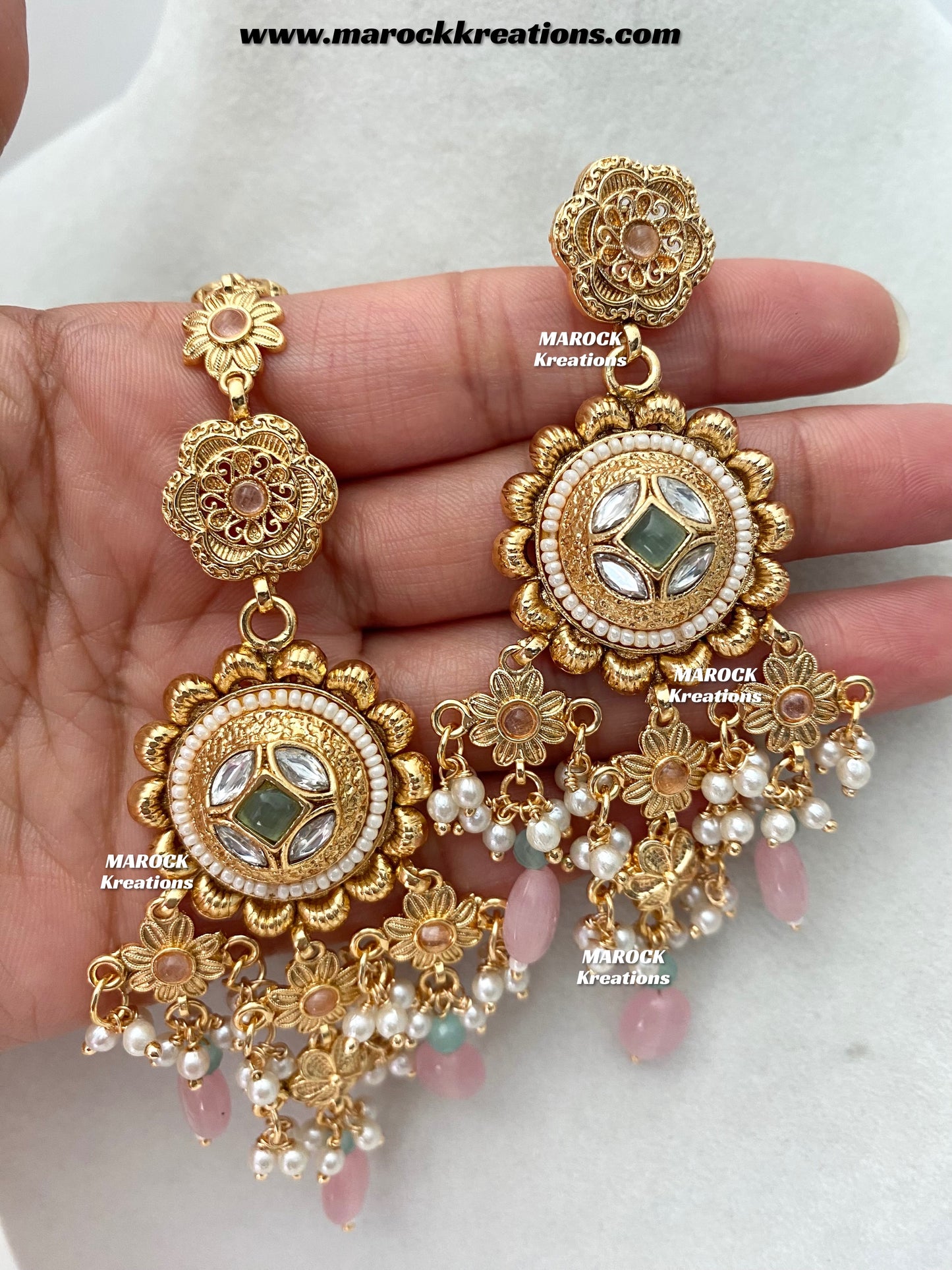 Nayeli Premium Quality Gold Plated statement choker set