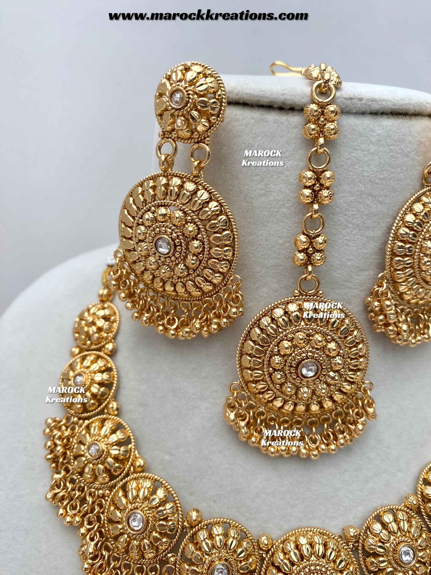Roxana Premium Quality Gold Plated necklace set