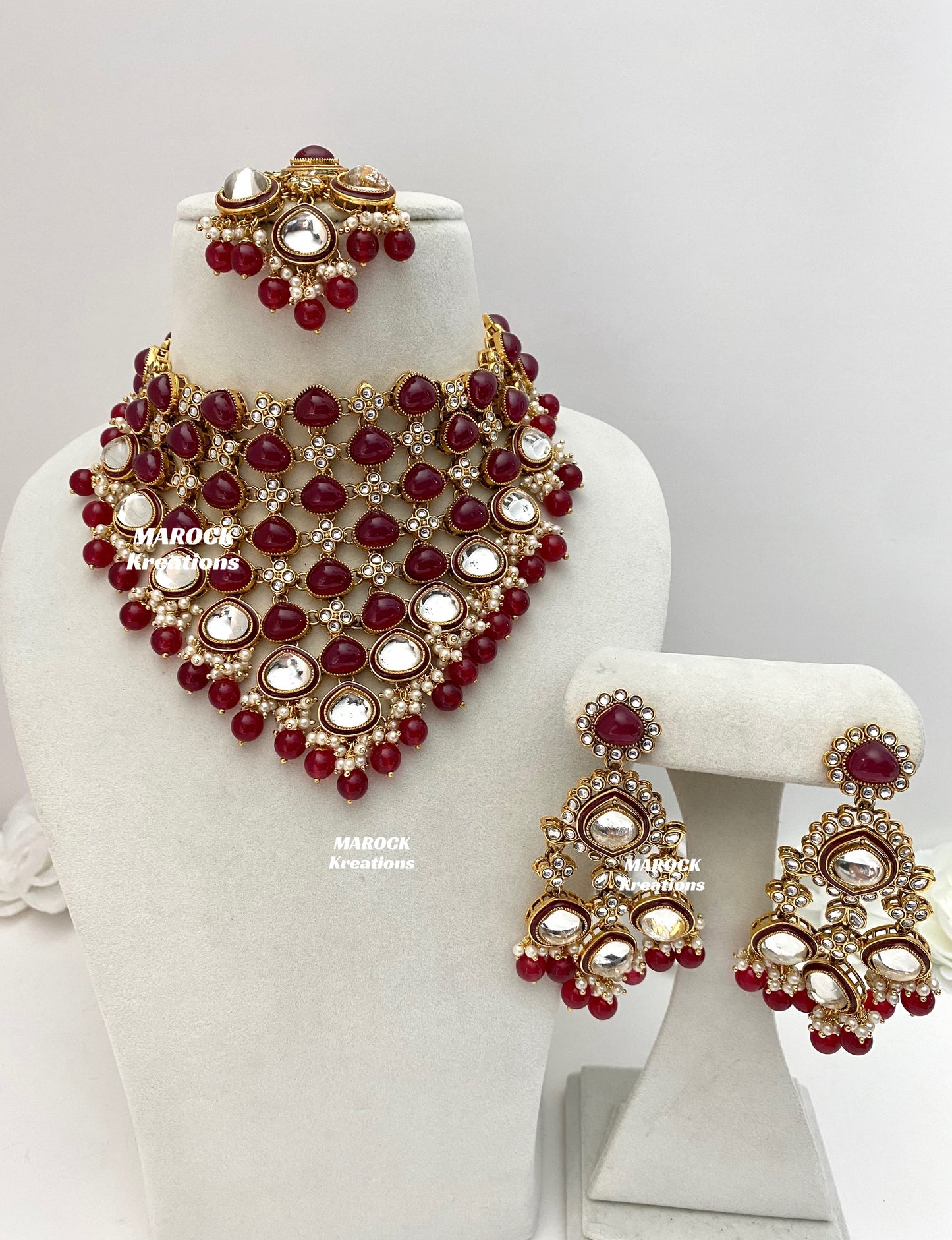 Connie Premium Quality Statement Kundan Necklace/Bridal set