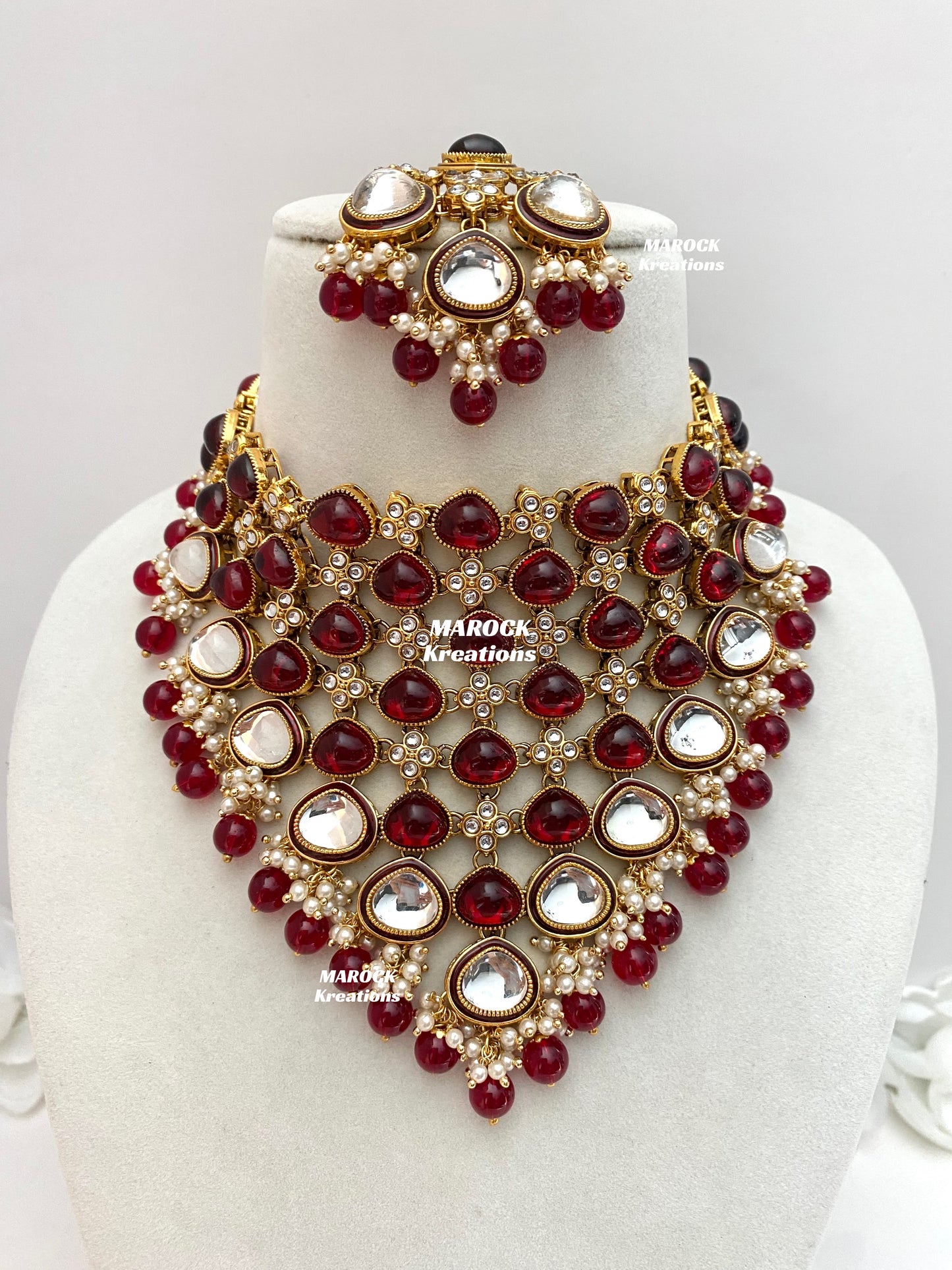Connie Premium Quality Statement Kundan Necklace/Bridal set