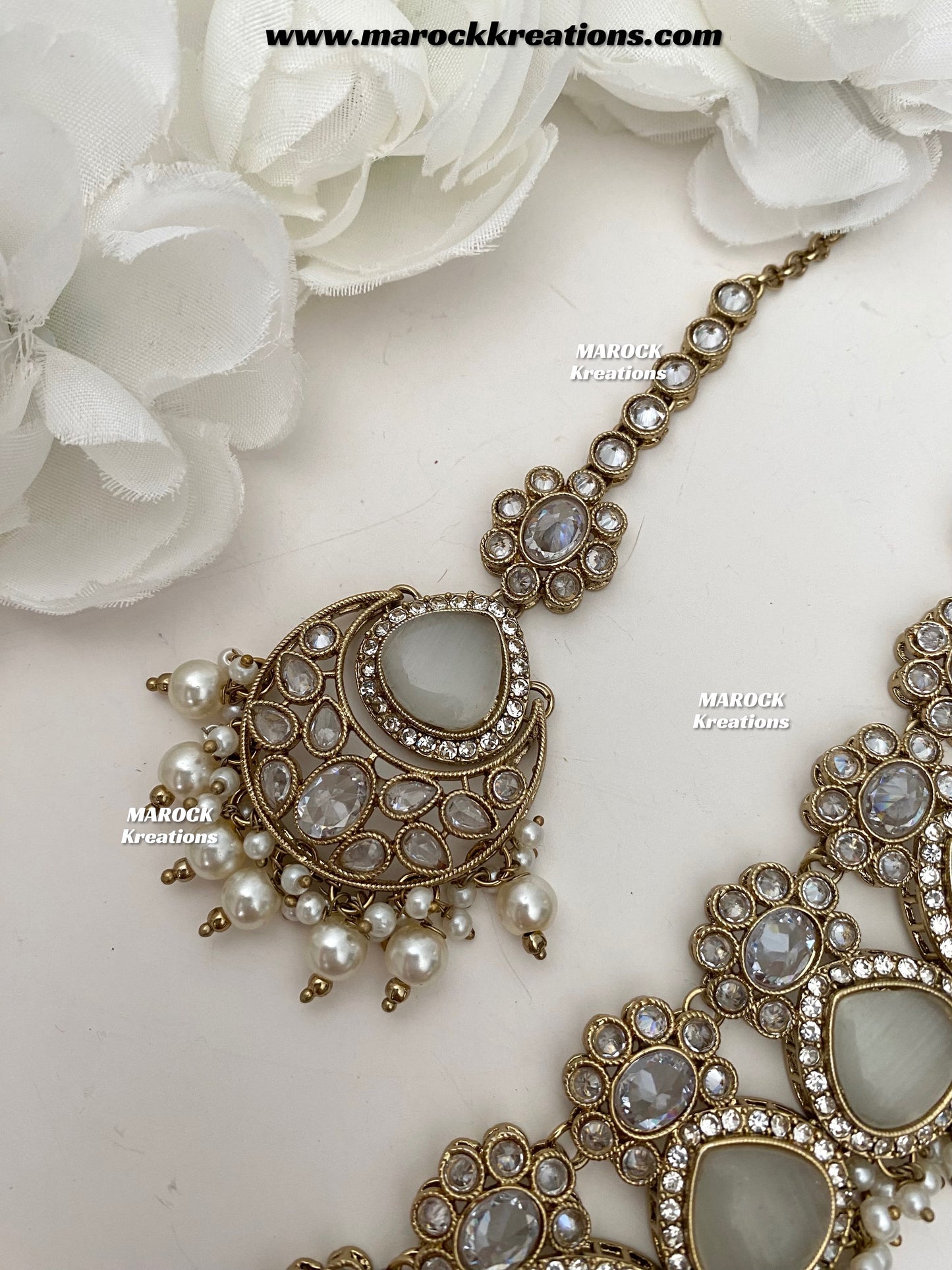Kinjal Premium Quality Polki and Monalisa Statement Choker set