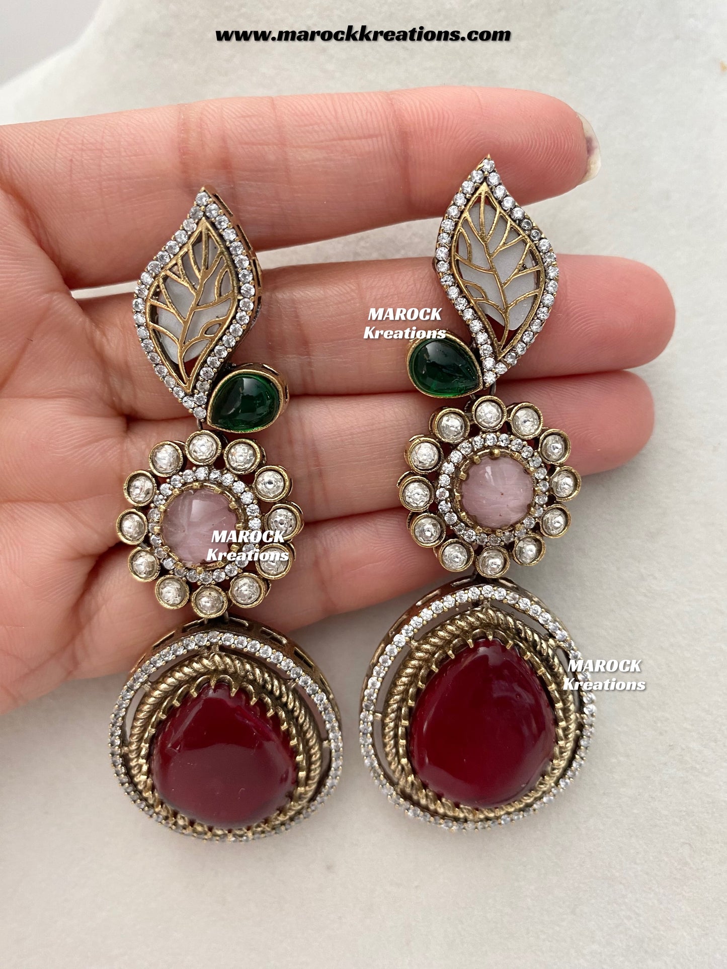 Angela Sabyasachi inspired Premium Quality Moissanite Kundan Necklace set