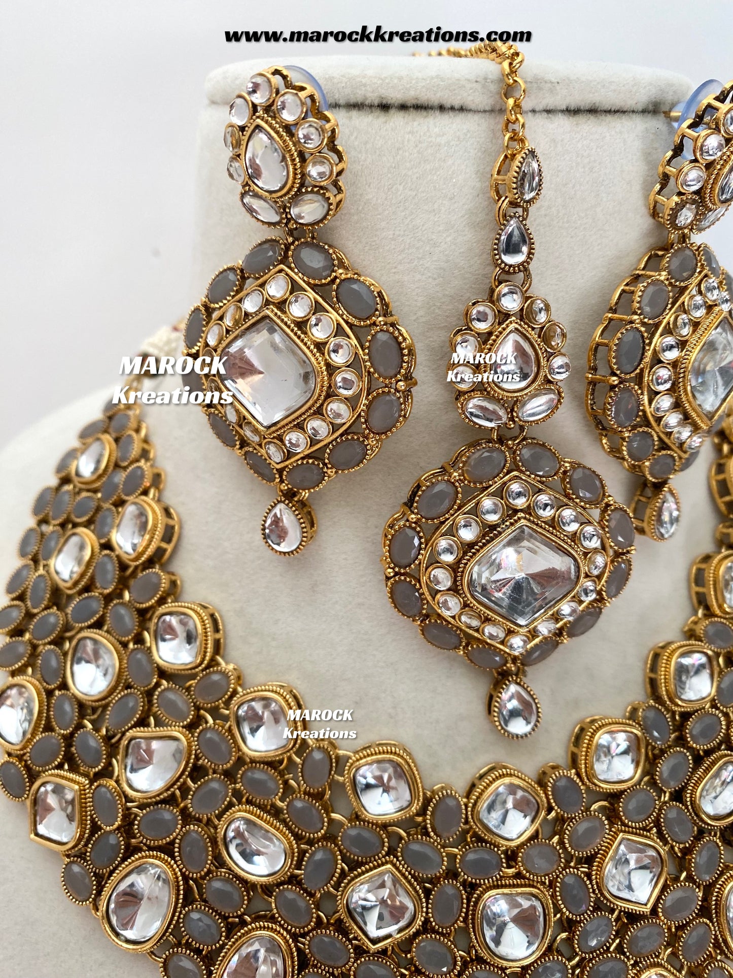 Roksana Sabyasachi inspired Premium Quality Kundan Statement Necklace set