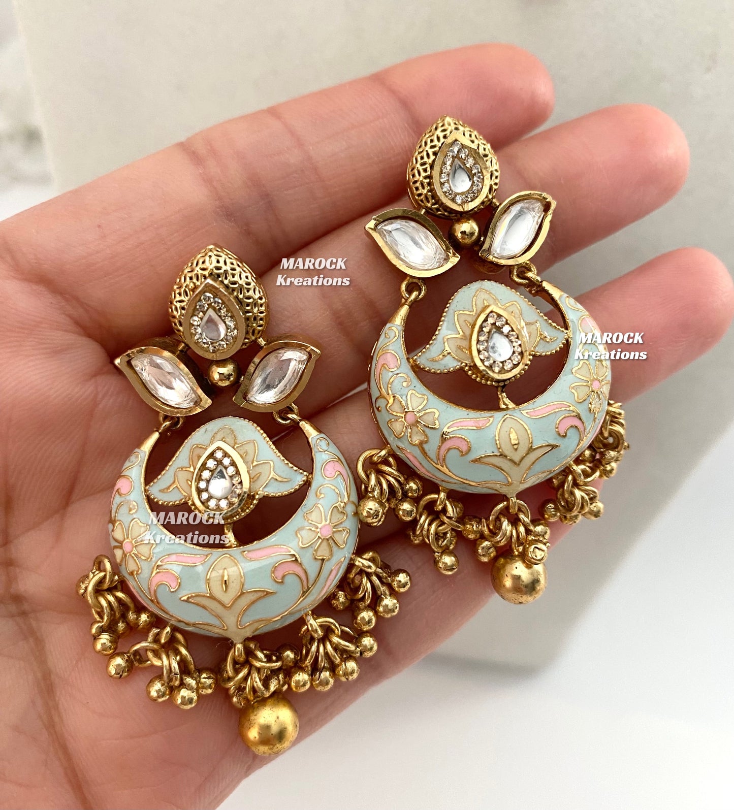 Anahi Premium Quality Gold plated Kundan Meenakari exclusive Necklace set