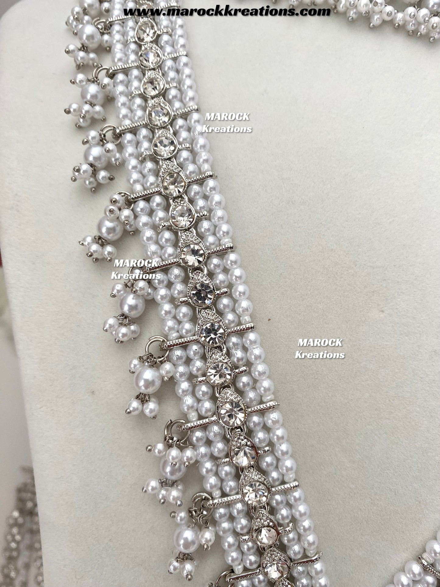 Sarwat Premium Quality Pakistani Silver Bridal set/bridal jewelry