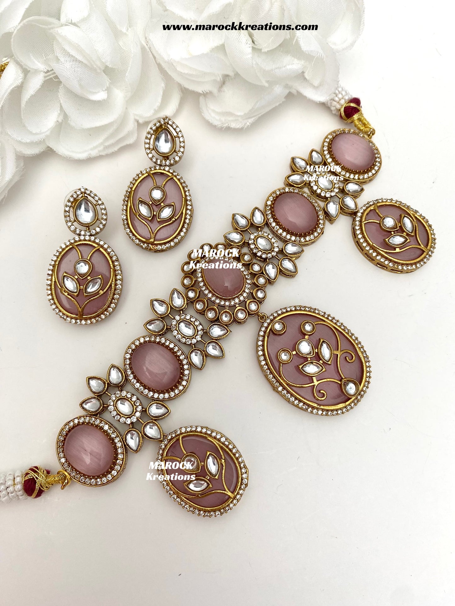 Lija Sabyasachi inspired Premium Quality Moissanite Kundan Statement choker set