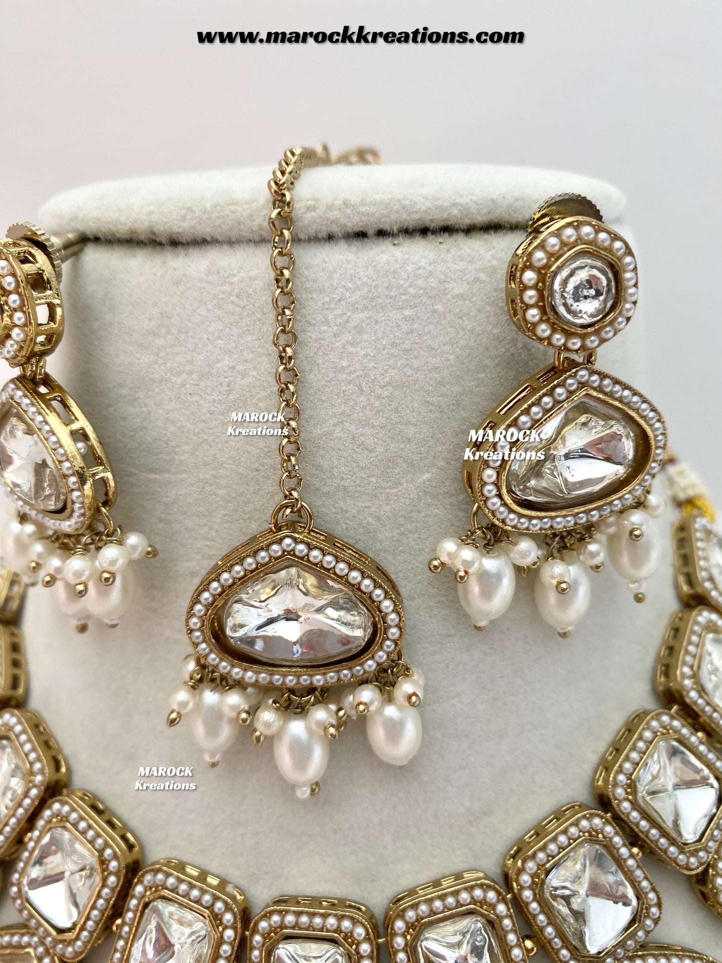 Lima Premium Quality uncut Kundan Choker/Necklace set