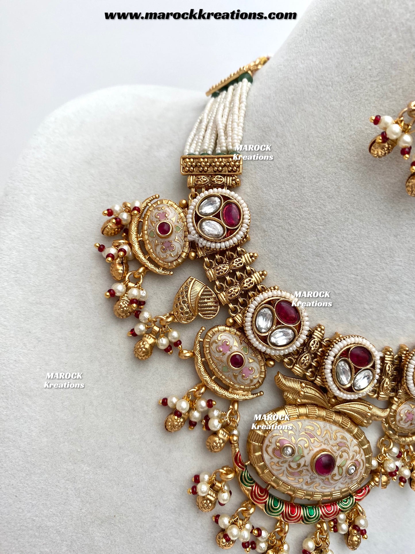 Susan Premium Quality Gold Plated Meenakari Necklace set