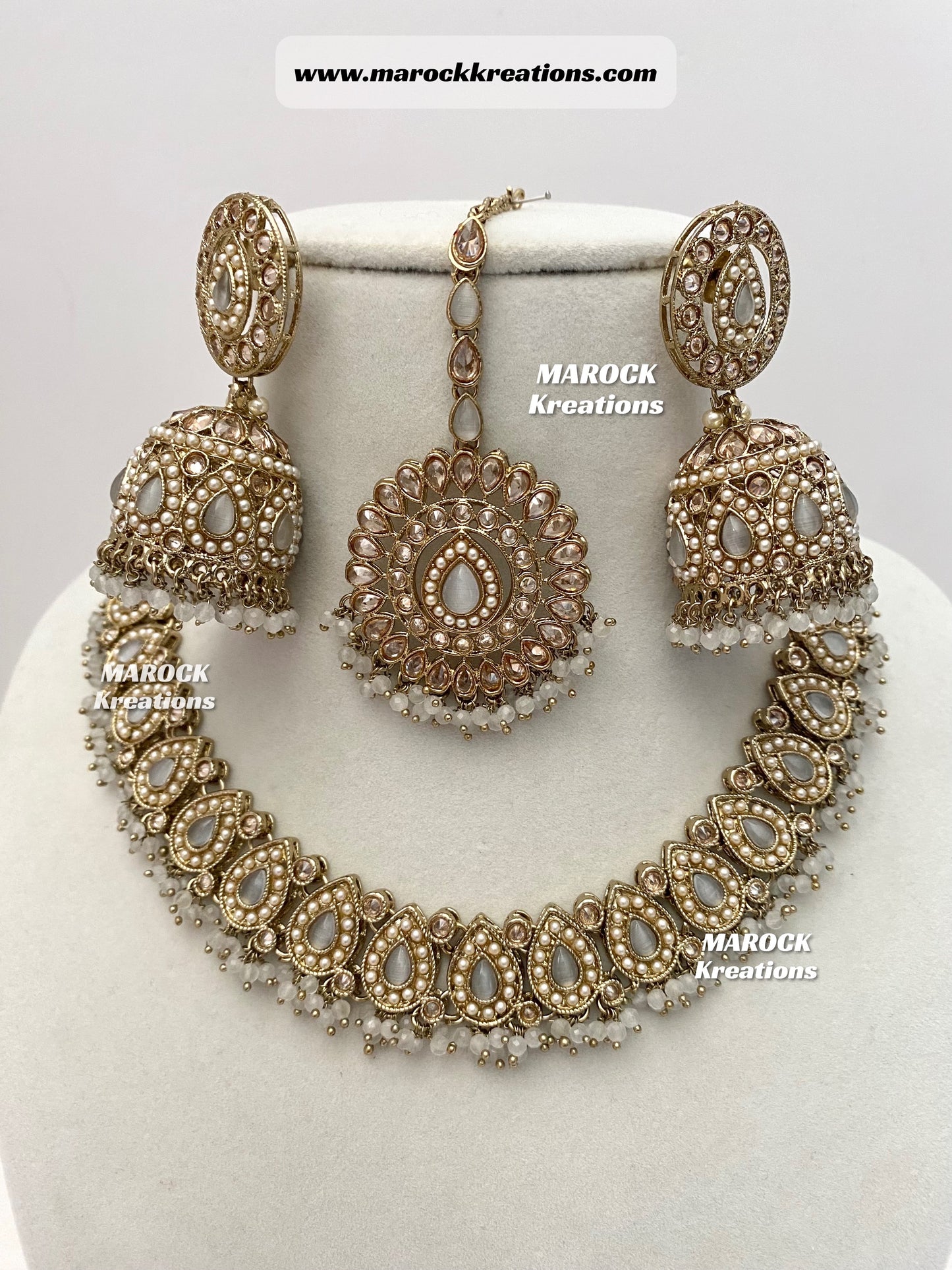 Tina Antique Polki Necklace set