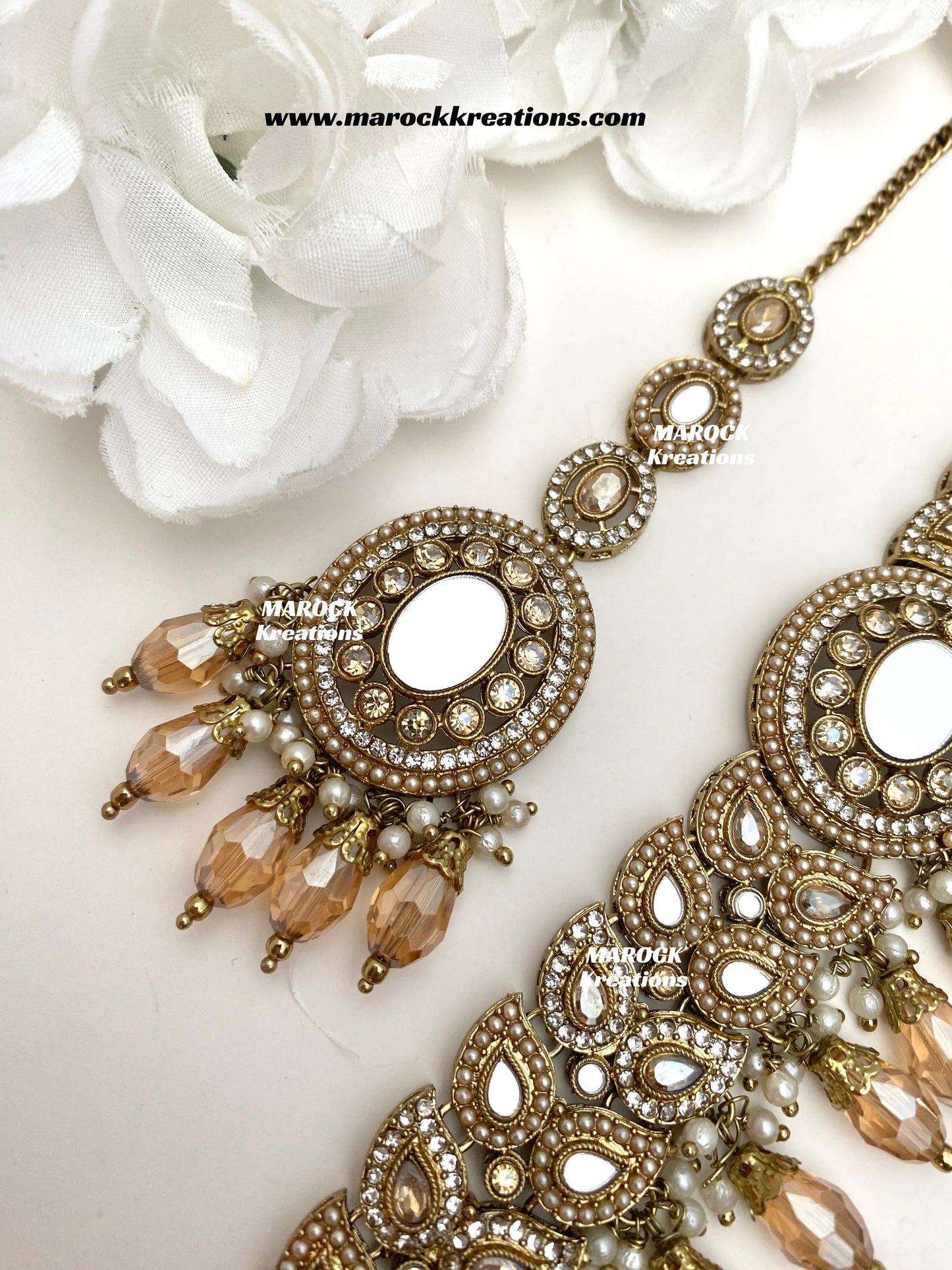 Resmin Premium Quality Mirror Choker set