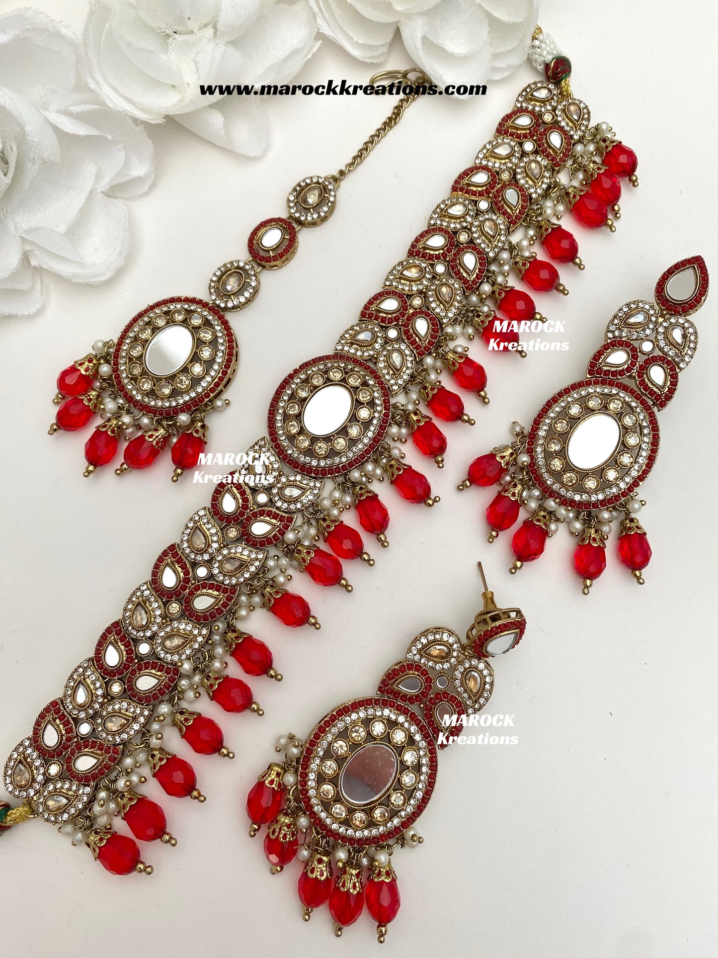 Resmin Premium Quality Mirror Choker set