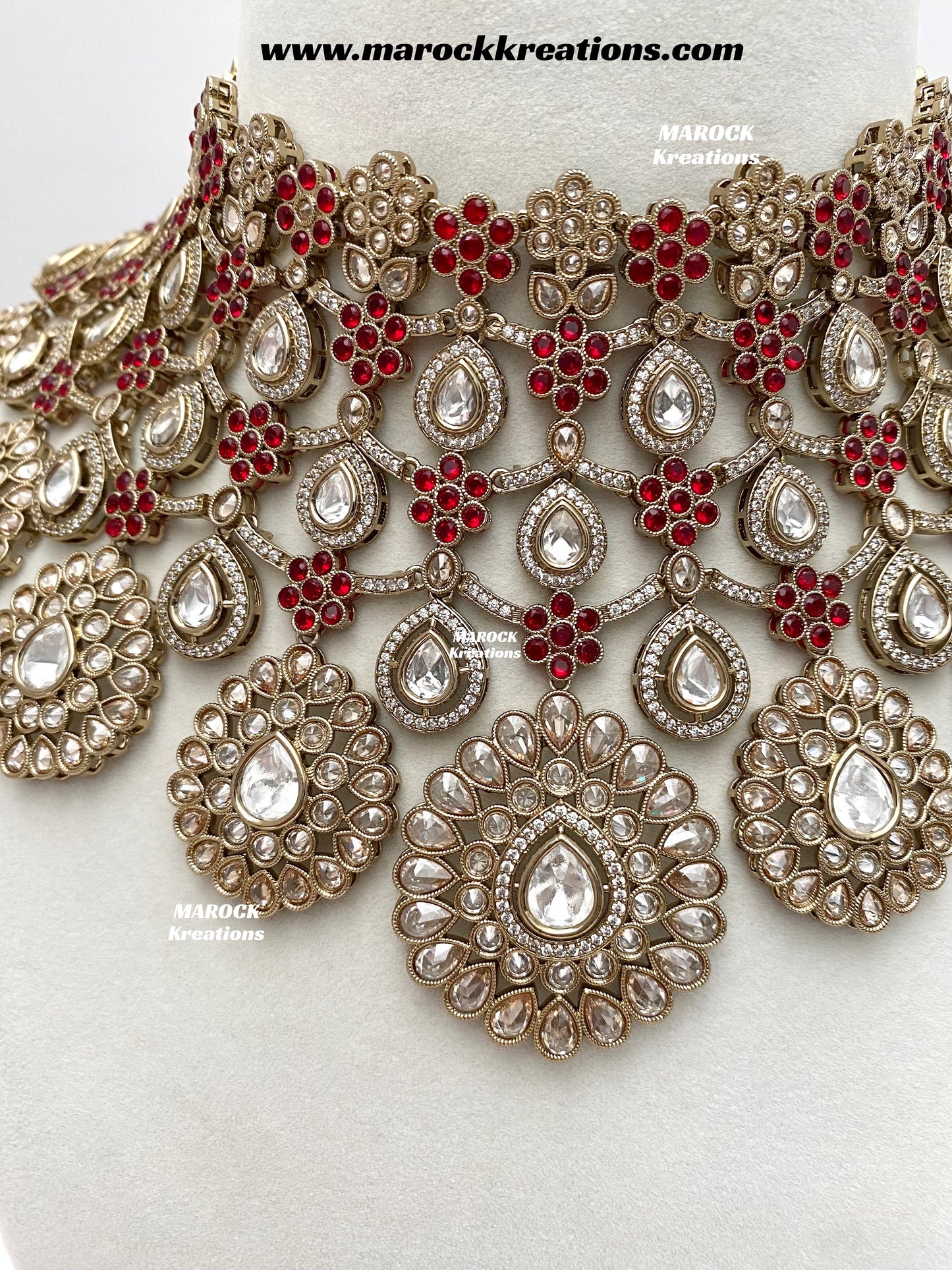 Premium Quality Moissanite Kundan Bridal set/bridal jewelry