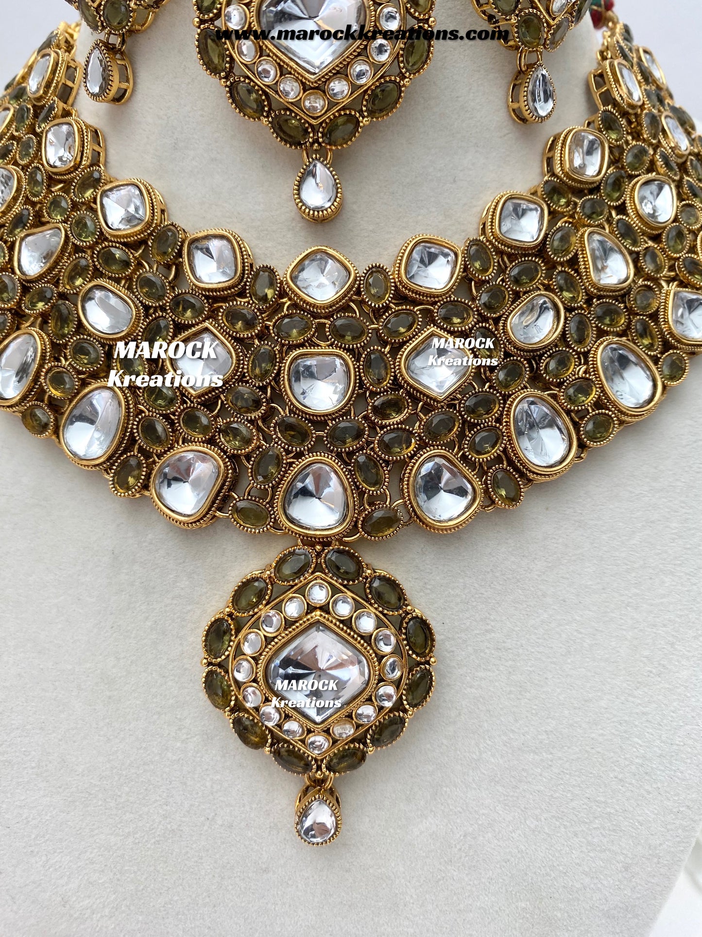 Roksana Sabyasachi inspired Premium Quality Kundan Statement Necklace set