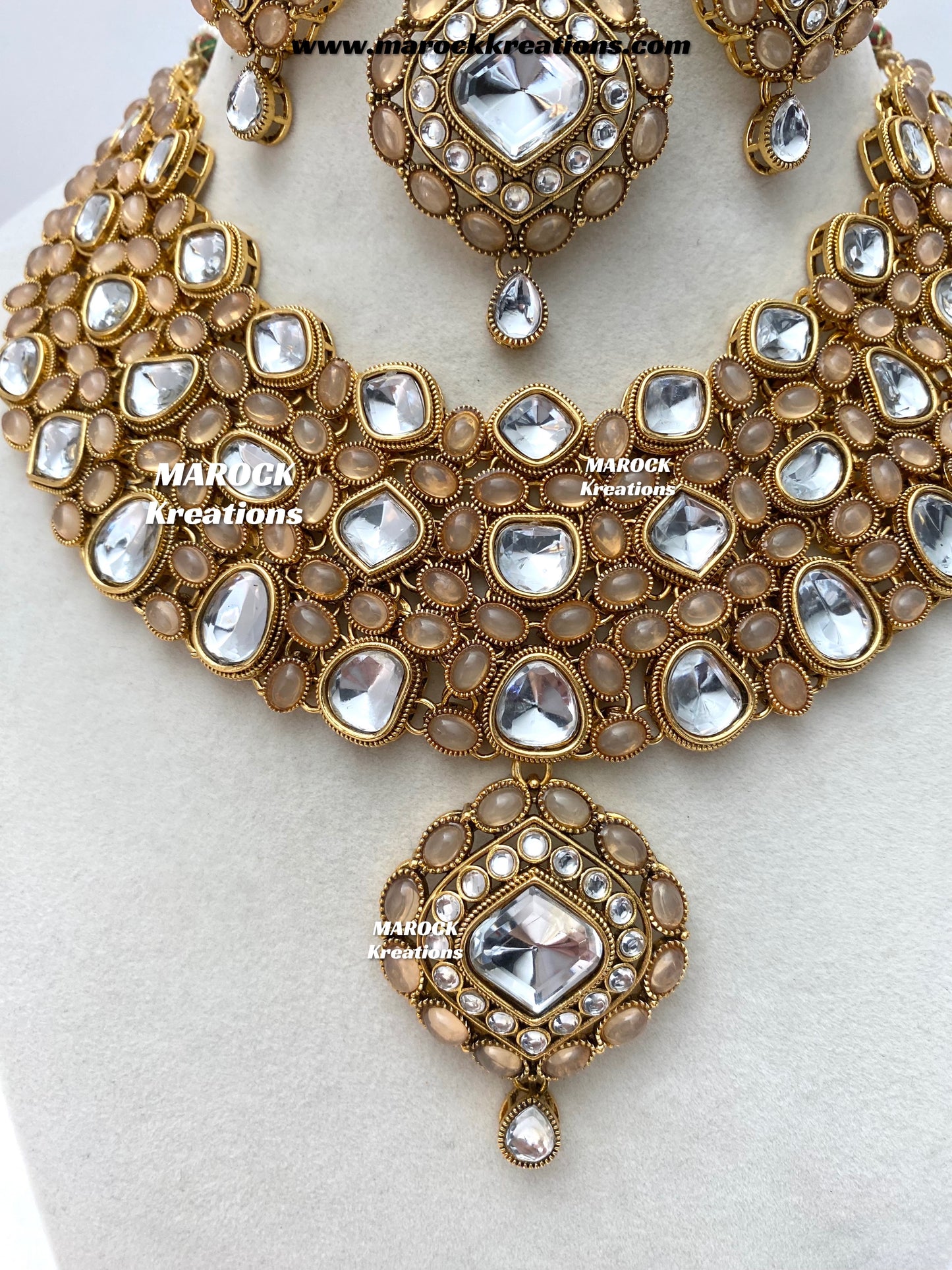 Roksana Sabyasachi inspired Premium Quality Kundan Statement Necklace set