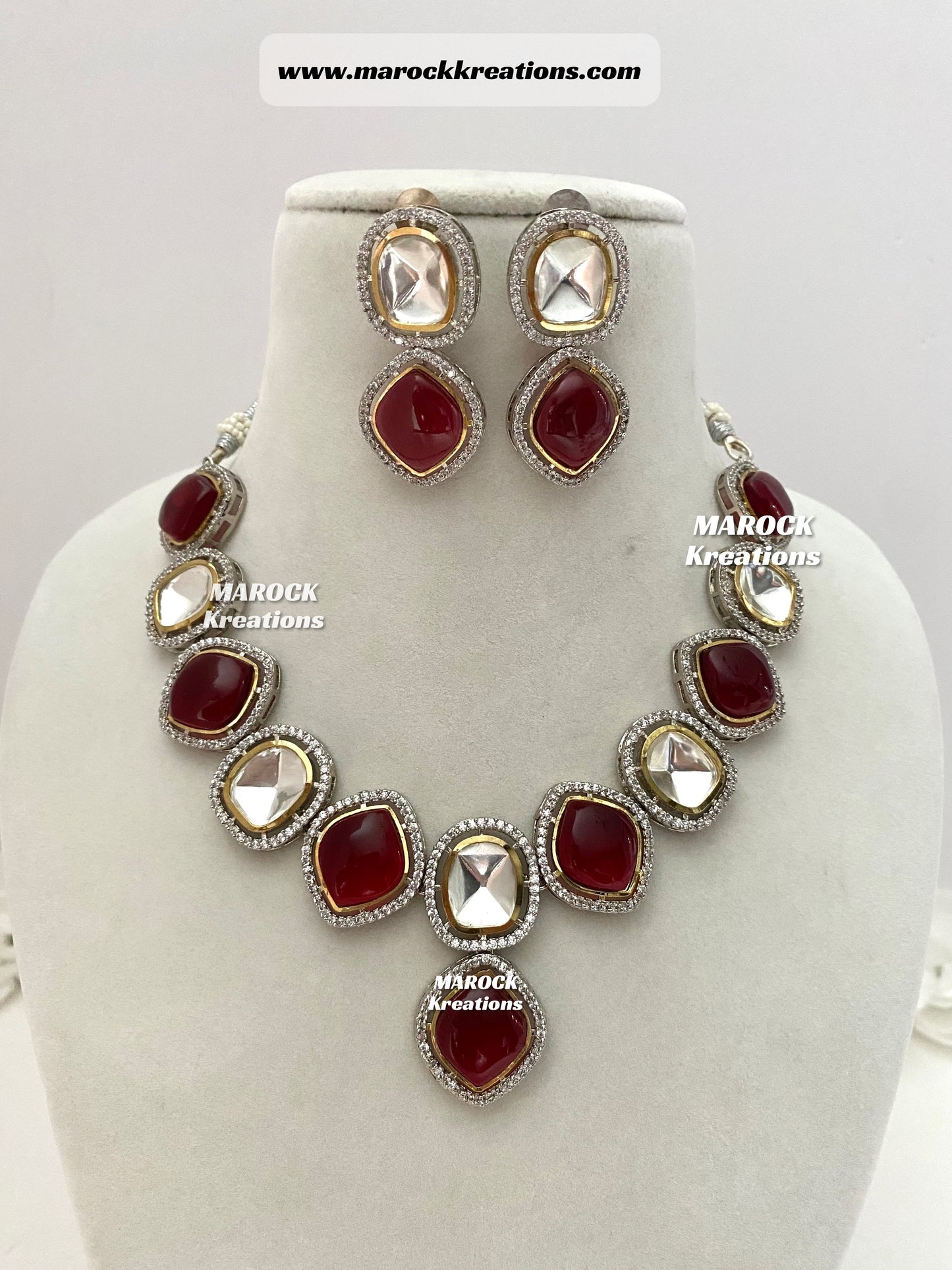 Premium Quality uncut Kundan Necklace set