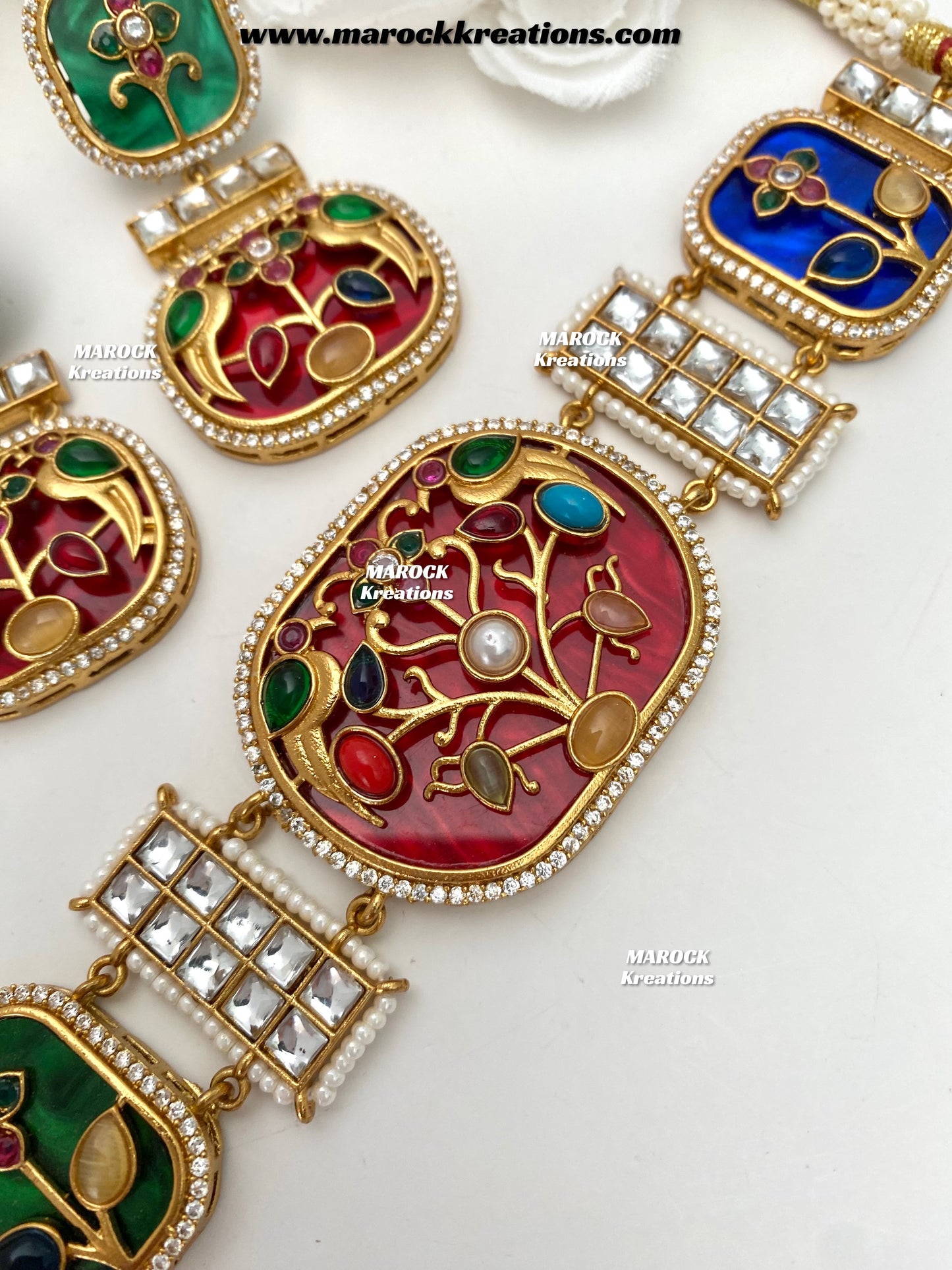 Swati Premium Quality sabyasachi inspired Statement kundan choker set