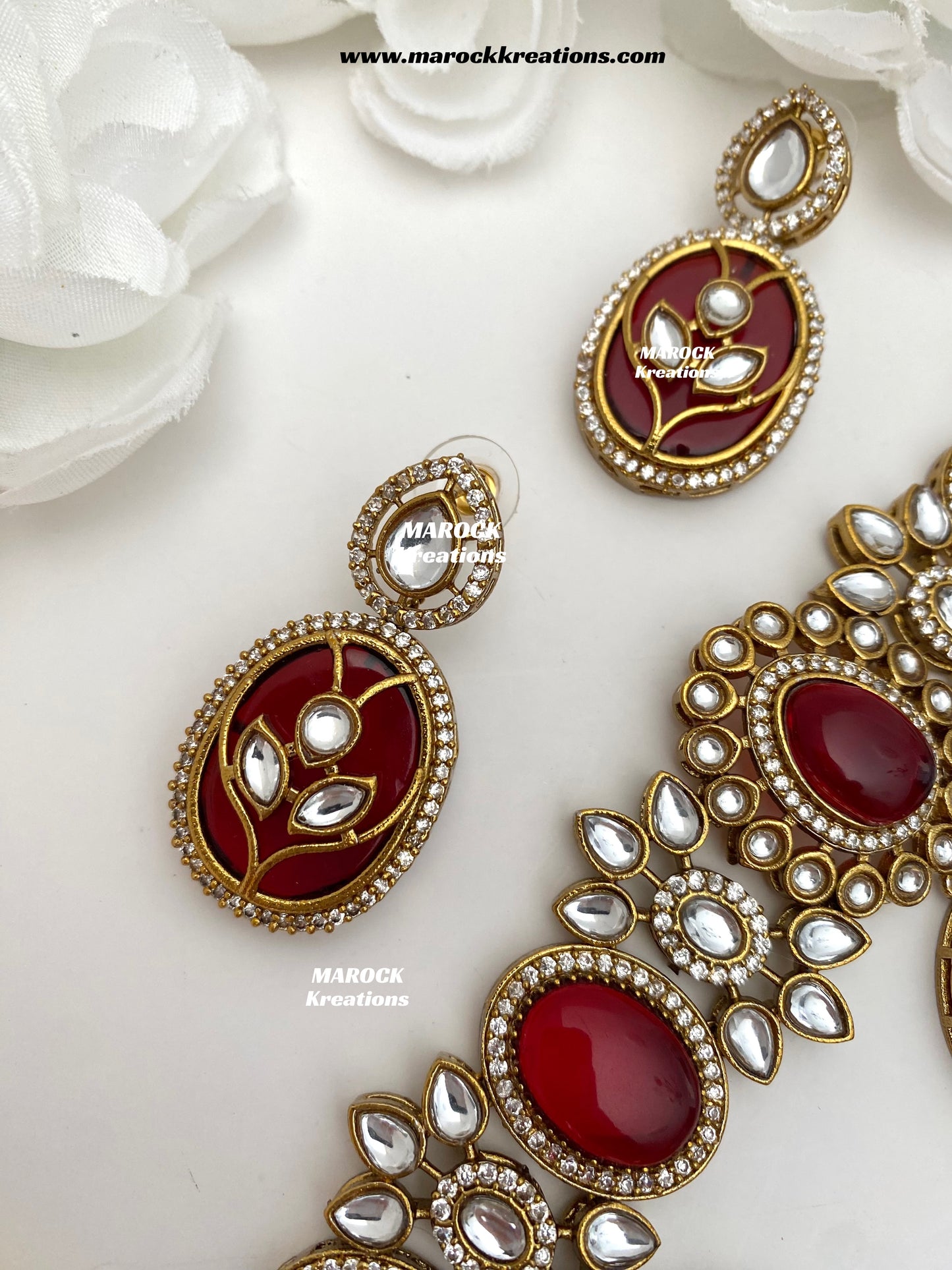 Lija Sabyasachi inspired Premium Quality Moissanite Kundan Statement choker set